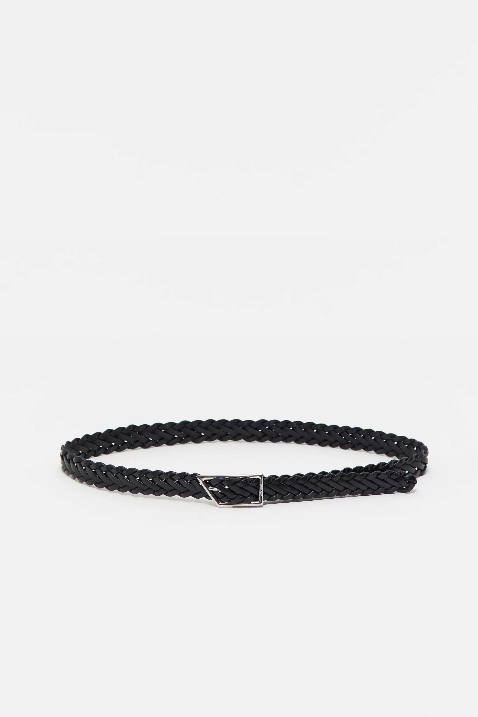 Flash Sale CLOSED Gevlochten Leren Riem Zwart