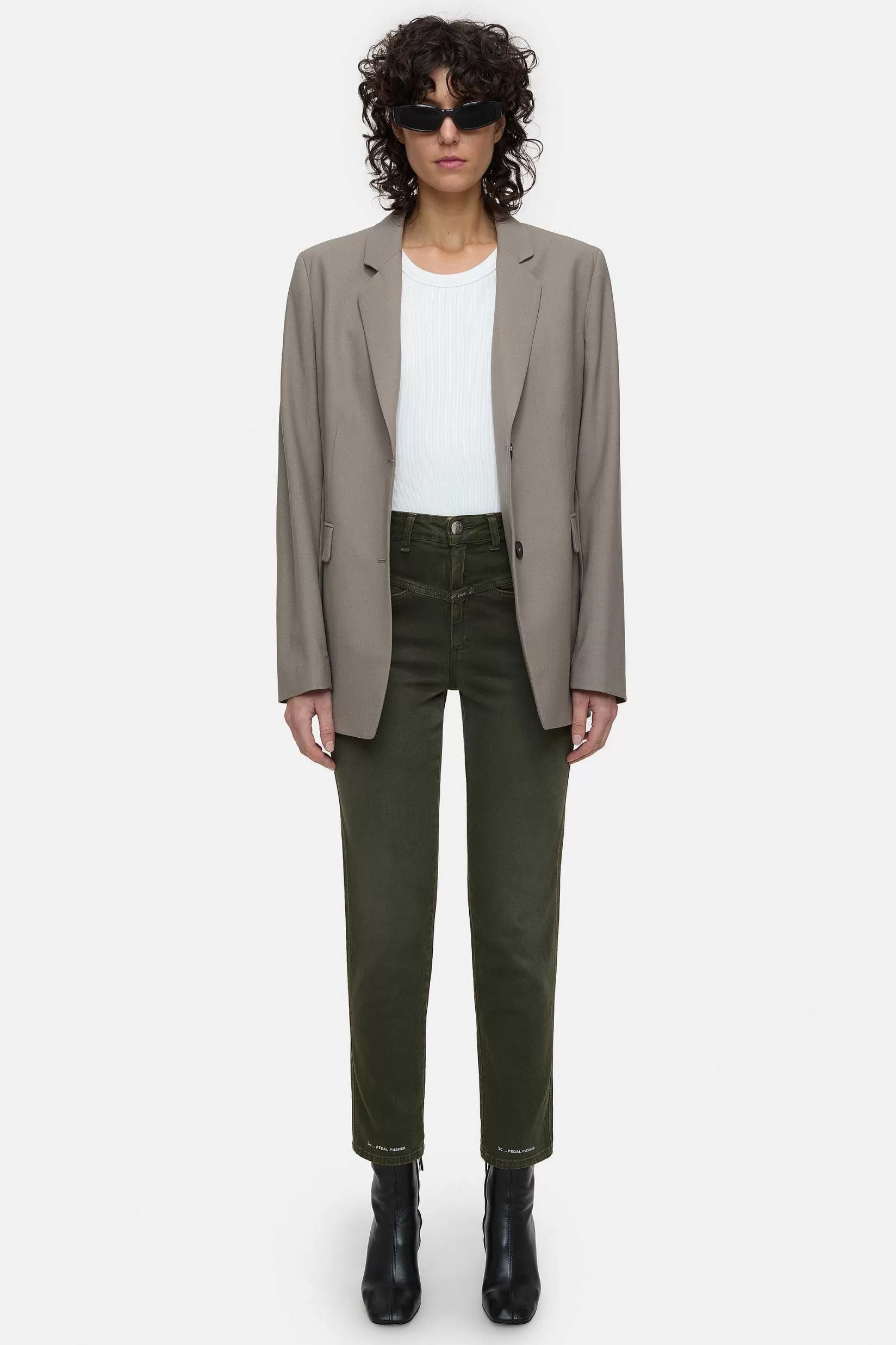 Cheap CLOSED Heritage Jeans - Stijlnaam Pedaalduwer Groen Onkruid