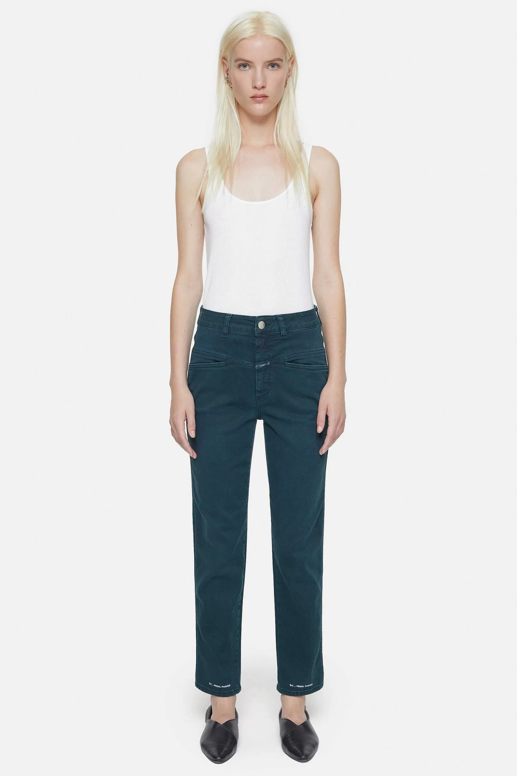 Shop CLOSED Heritage Jeans - Stijlnaam Pedaalduwer Varen Groen