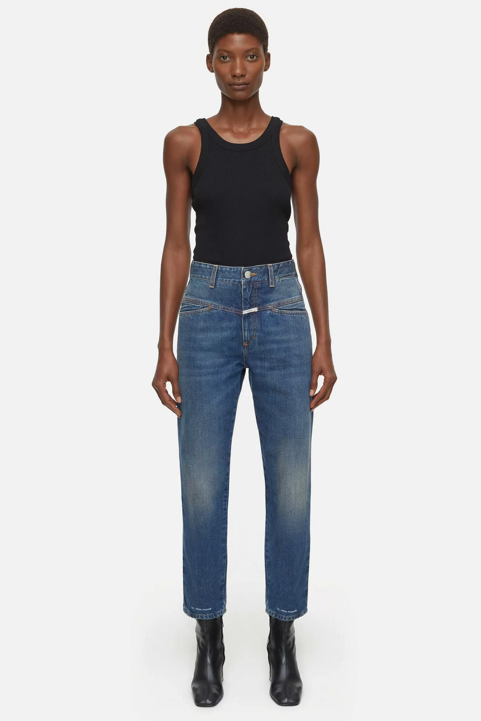 Cheap CLOSED Heritage Jeans - Stijlnaam Pedaalduwer Midden Blauw