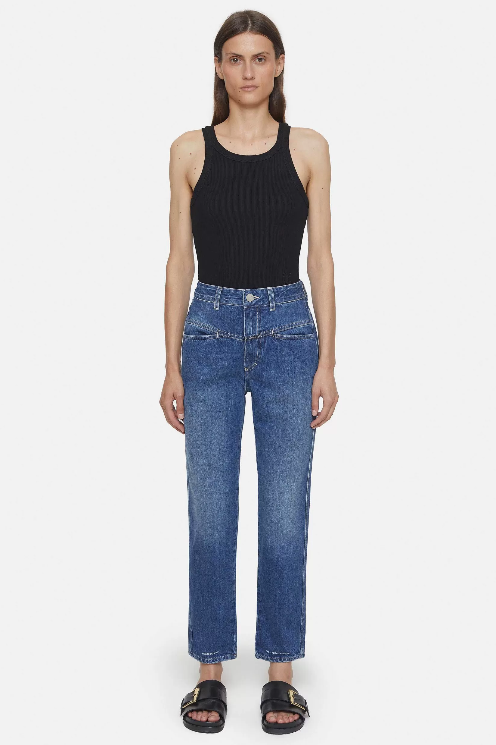 Clearance CLOSED Heritage Jeans - Stijlnaam Pedaalduwer Donkerblauw