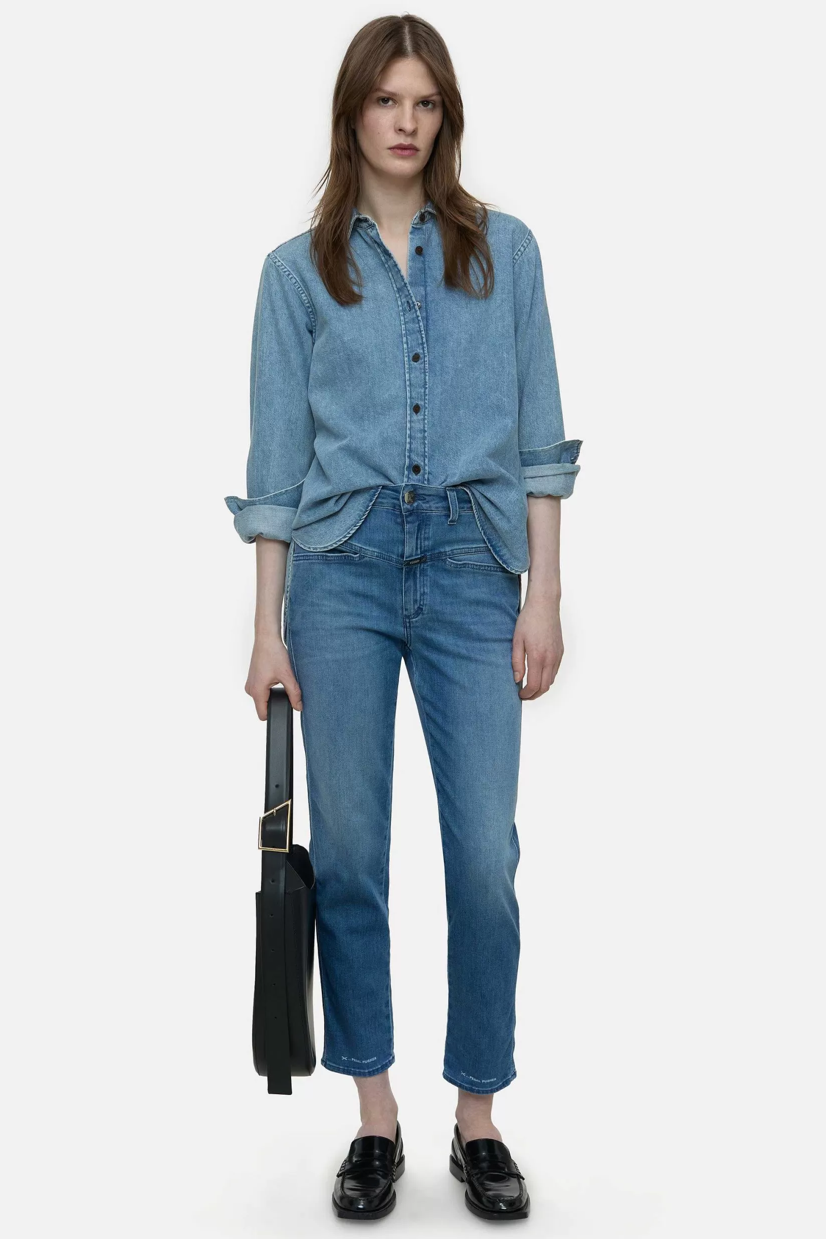 Fashion CLOSED Heritage Jeans - Stijlnaam Pedaalduwer Midden Blauw
