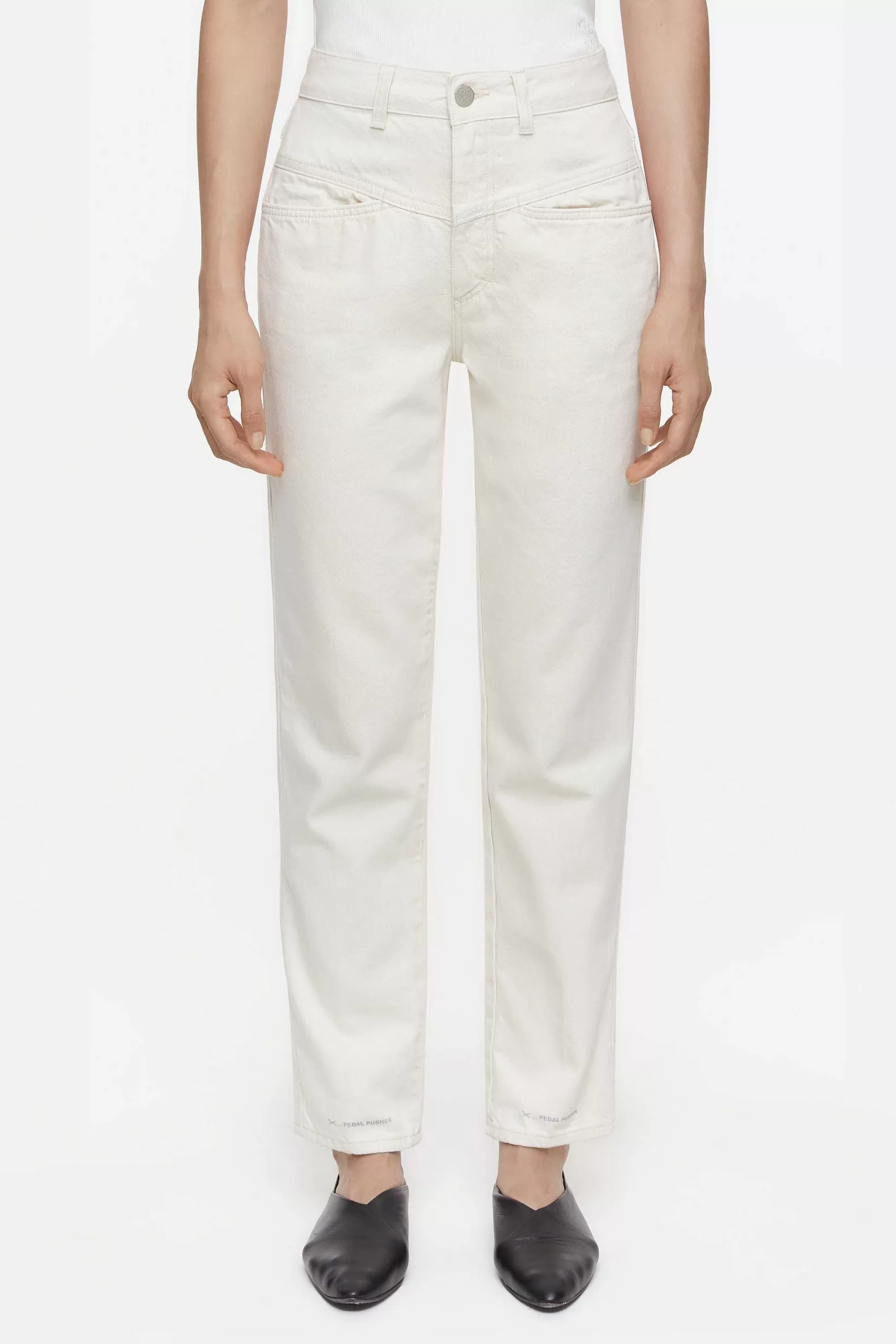 Shop CLOSED Heritage Jeans - Stijlnaam Pedaalduwer Ivoor