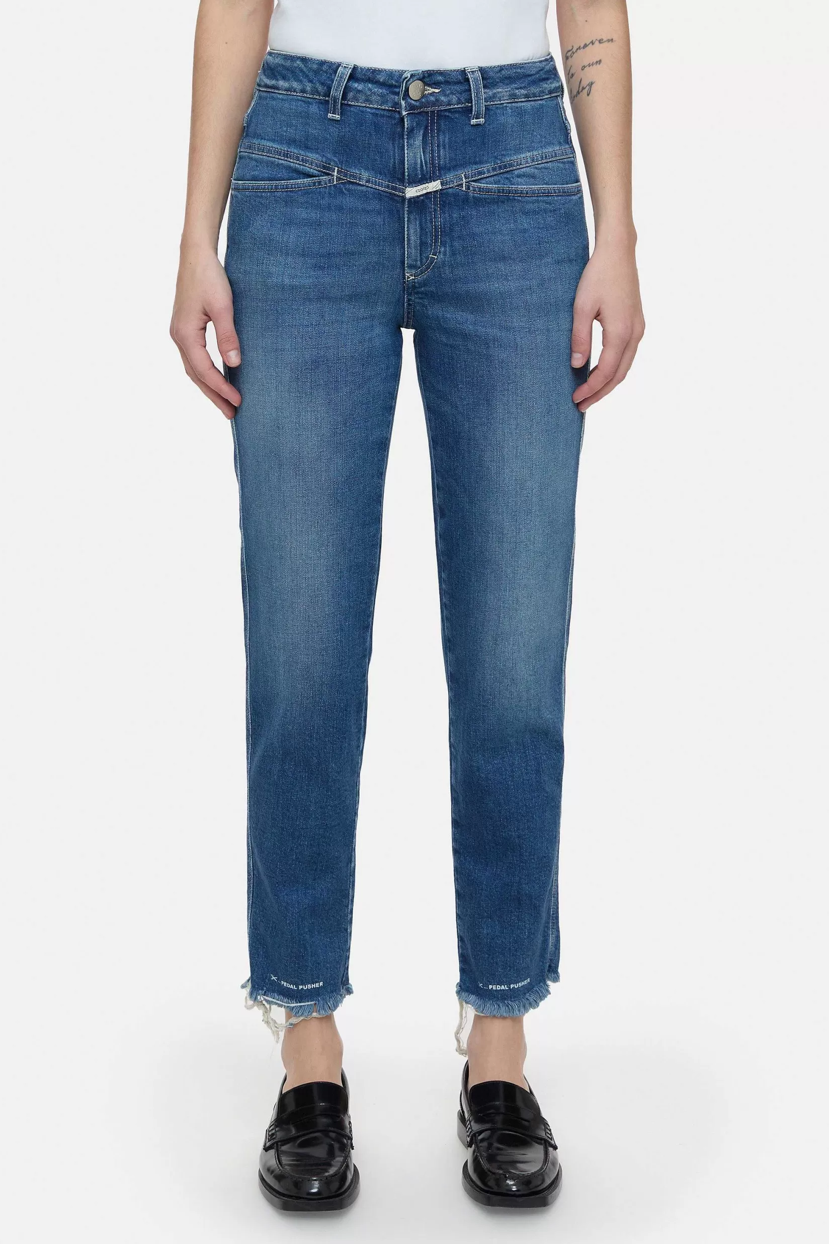 Cheap CLOSED Heritage Jeans - Stijlnaam Pedaalduwer Midden Blauw