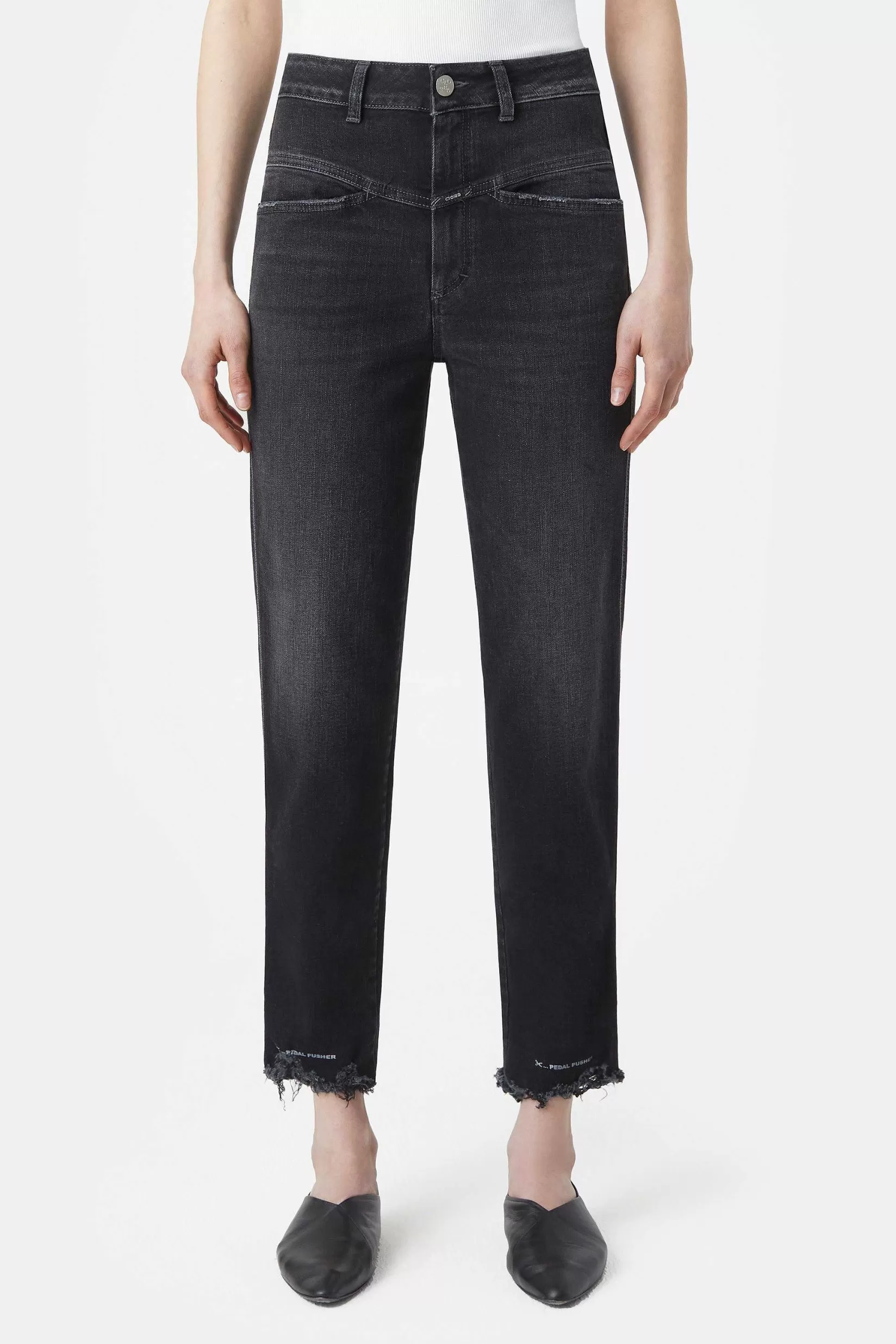 Sale CLOSED Heritage Jeans - Stijlnaam Pedaalduwer Donker Grijs
