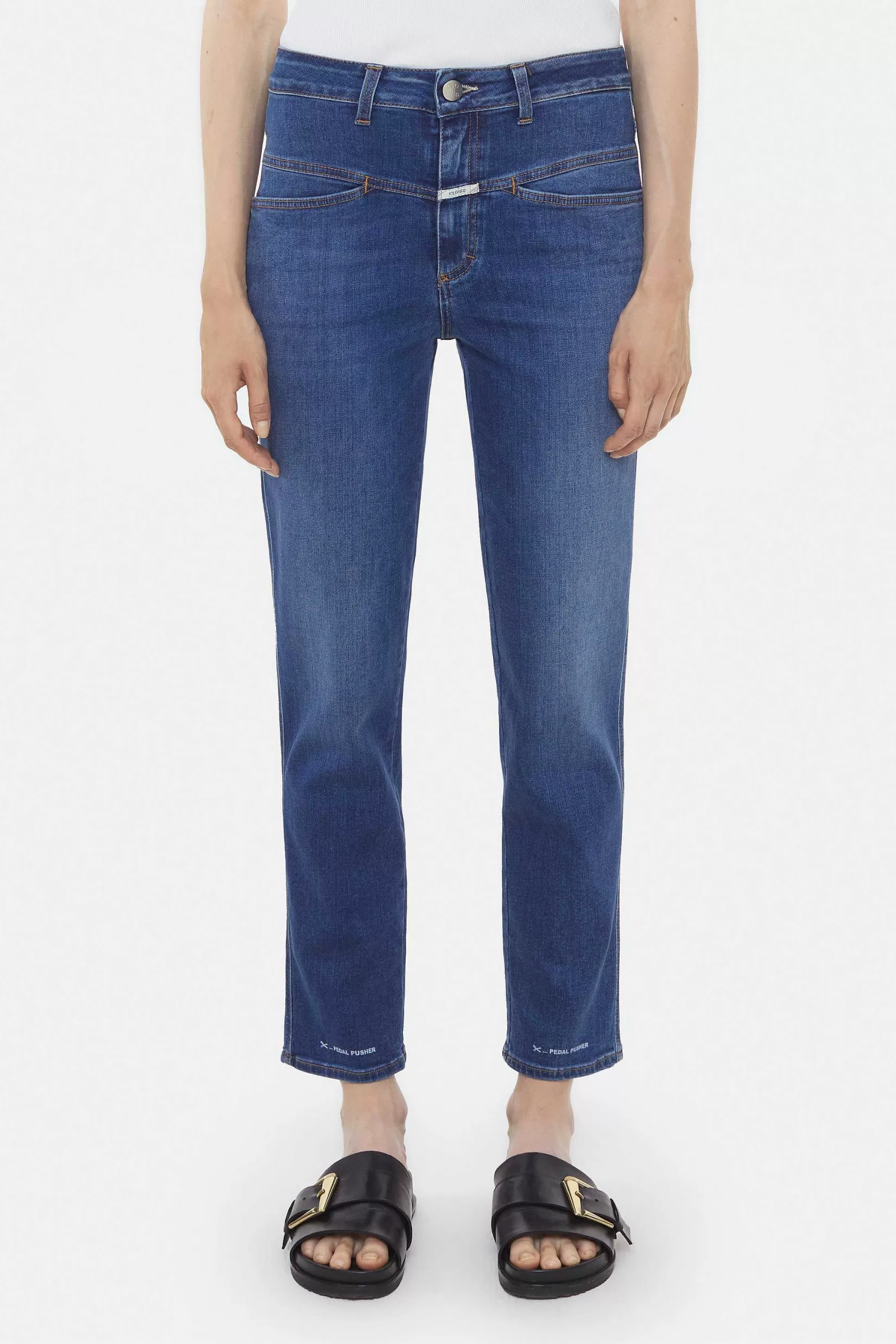Outlet CLOSED Heritage Jeans - Stijlnaam Pedaalduwer Midden Blauw
