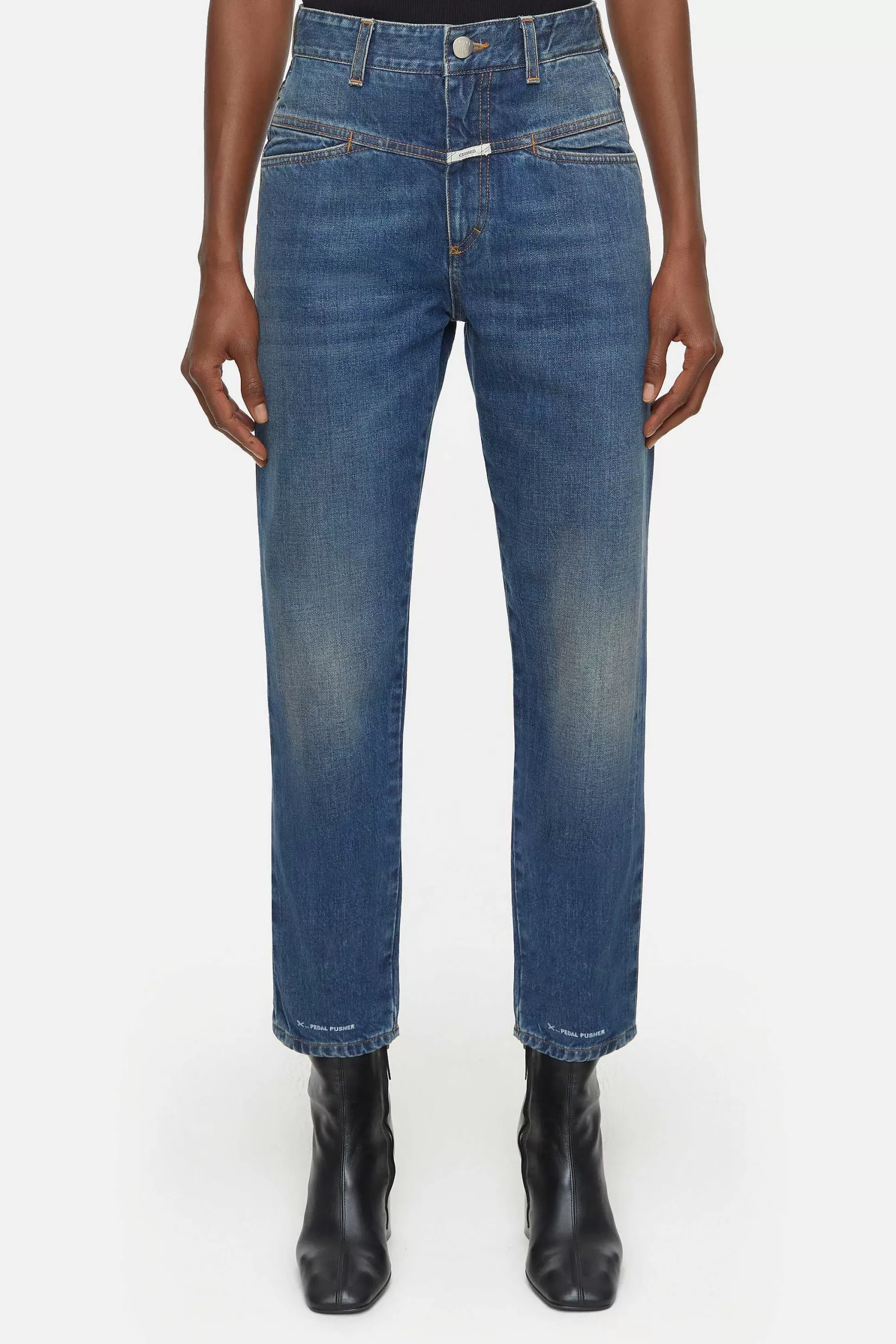 Cheap CLOSED Heritage Jeans - Stijlnaam Pedaalduwer Midden Blauw
