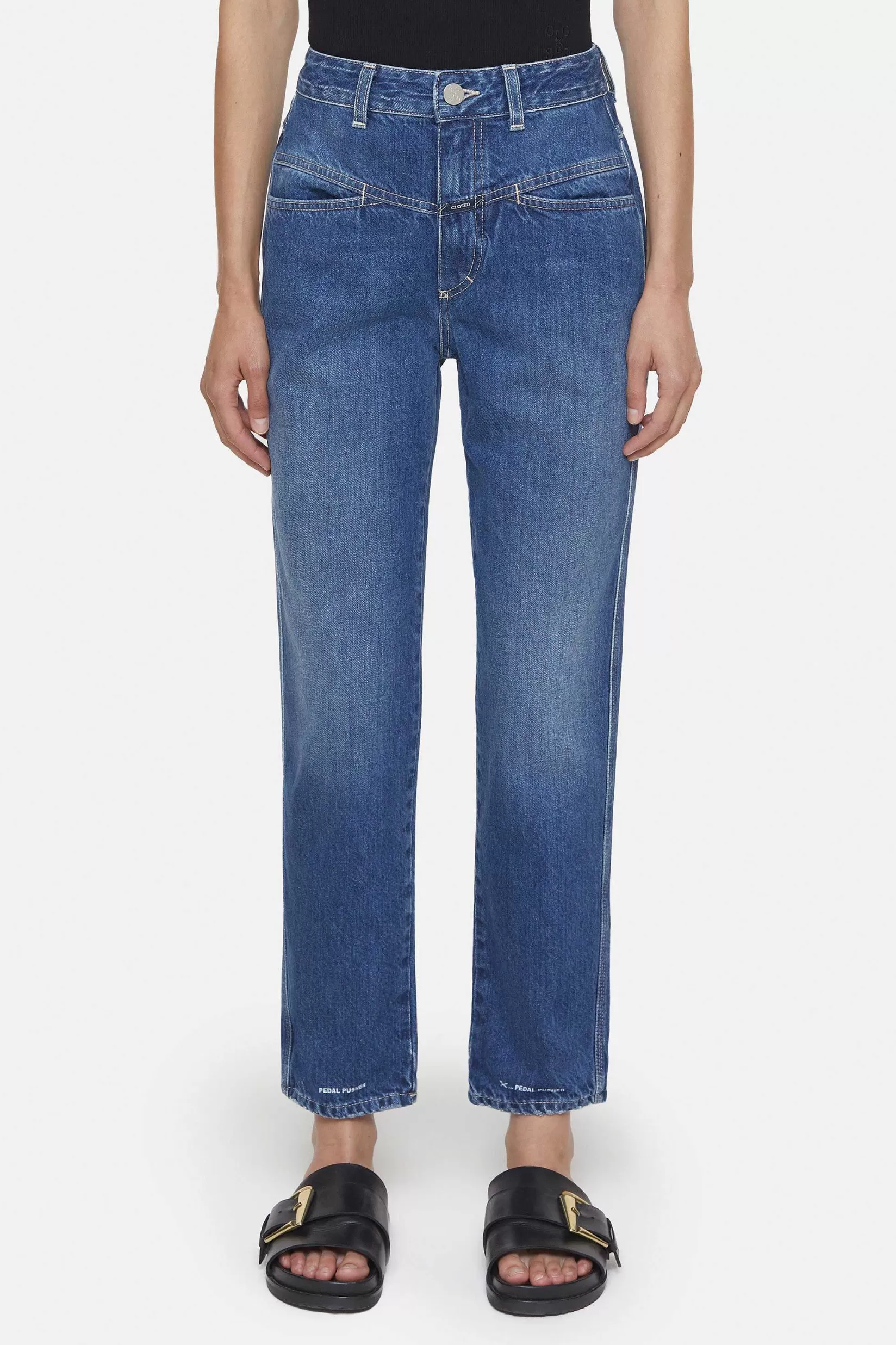 Clearance CLOSED Heritage Jeans - Stijlnaam Pedaalduwer Donkerblauw