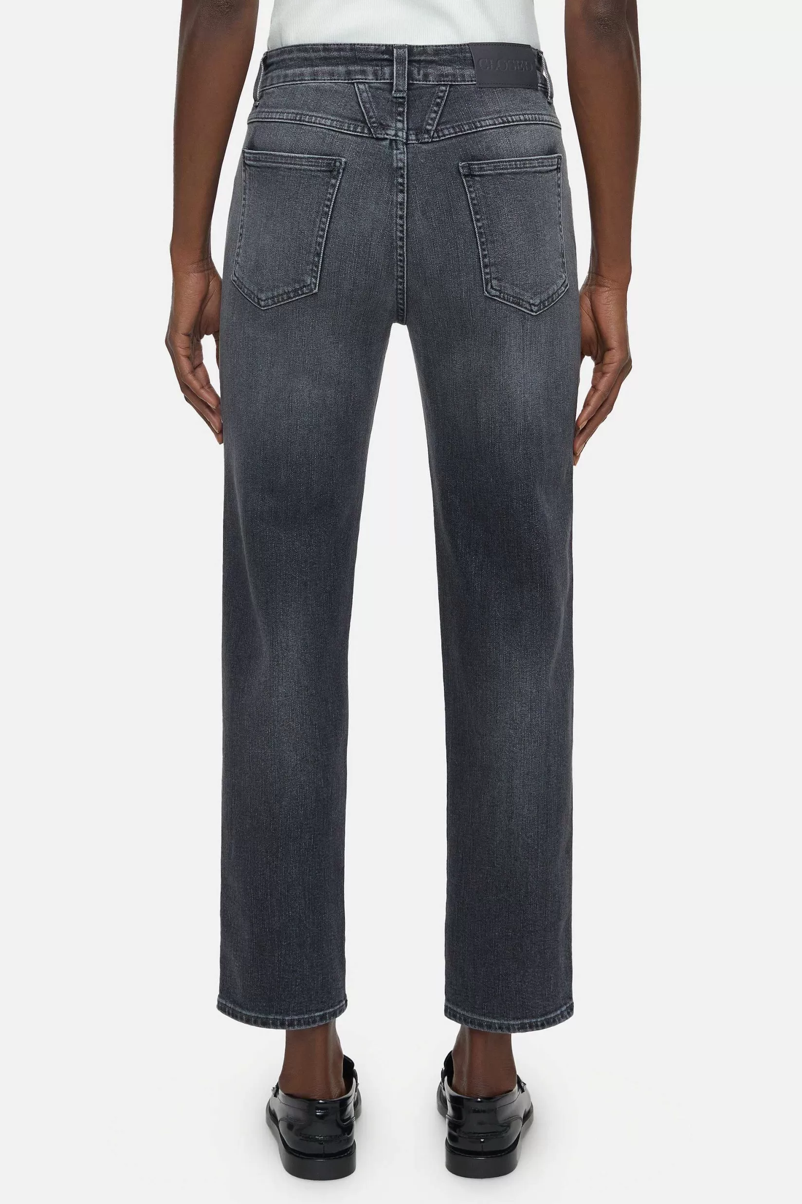 Clearance CLOSED Heritage Jeans - Stijlnaam Pedaalduwer Midden Grijs