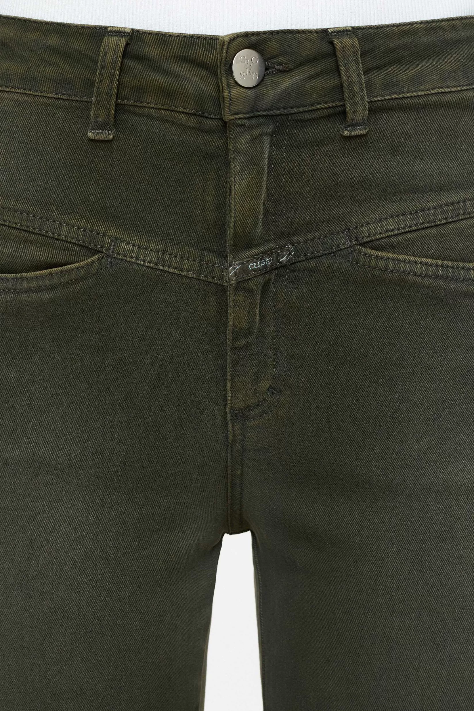Cheap CLOSED Heritage Jeans - Stijlnaam Pedaalduwer Groen Onkruid