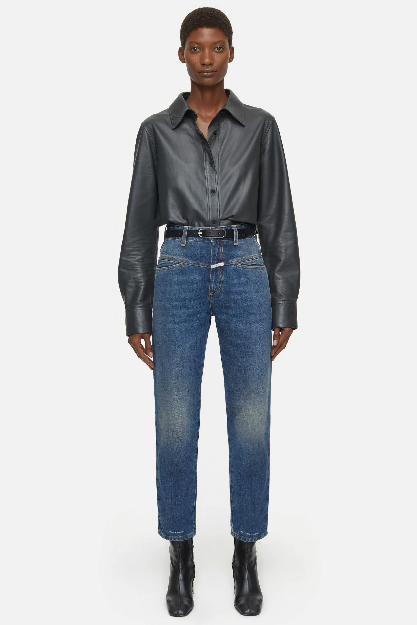 Cheap CLOSED Heritage Jeans - Stijlnaam Pedaalduwer Midden Blauw