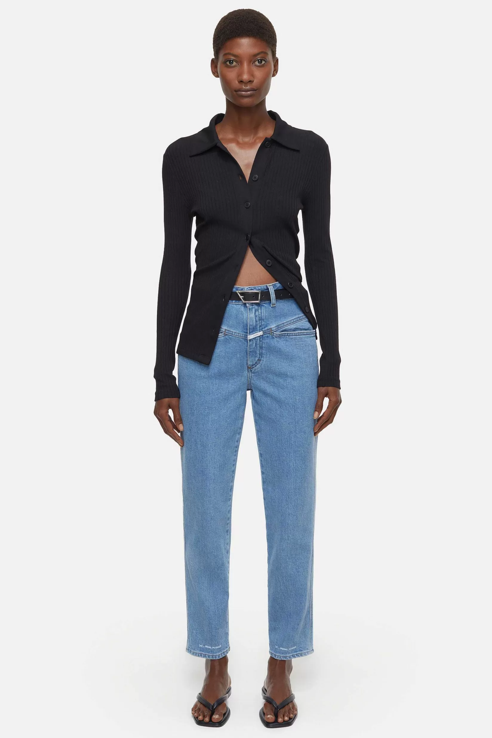 Shop CLOSED Heritage Jeans - Stijlnaam Pedaalduwer Midden Blauw