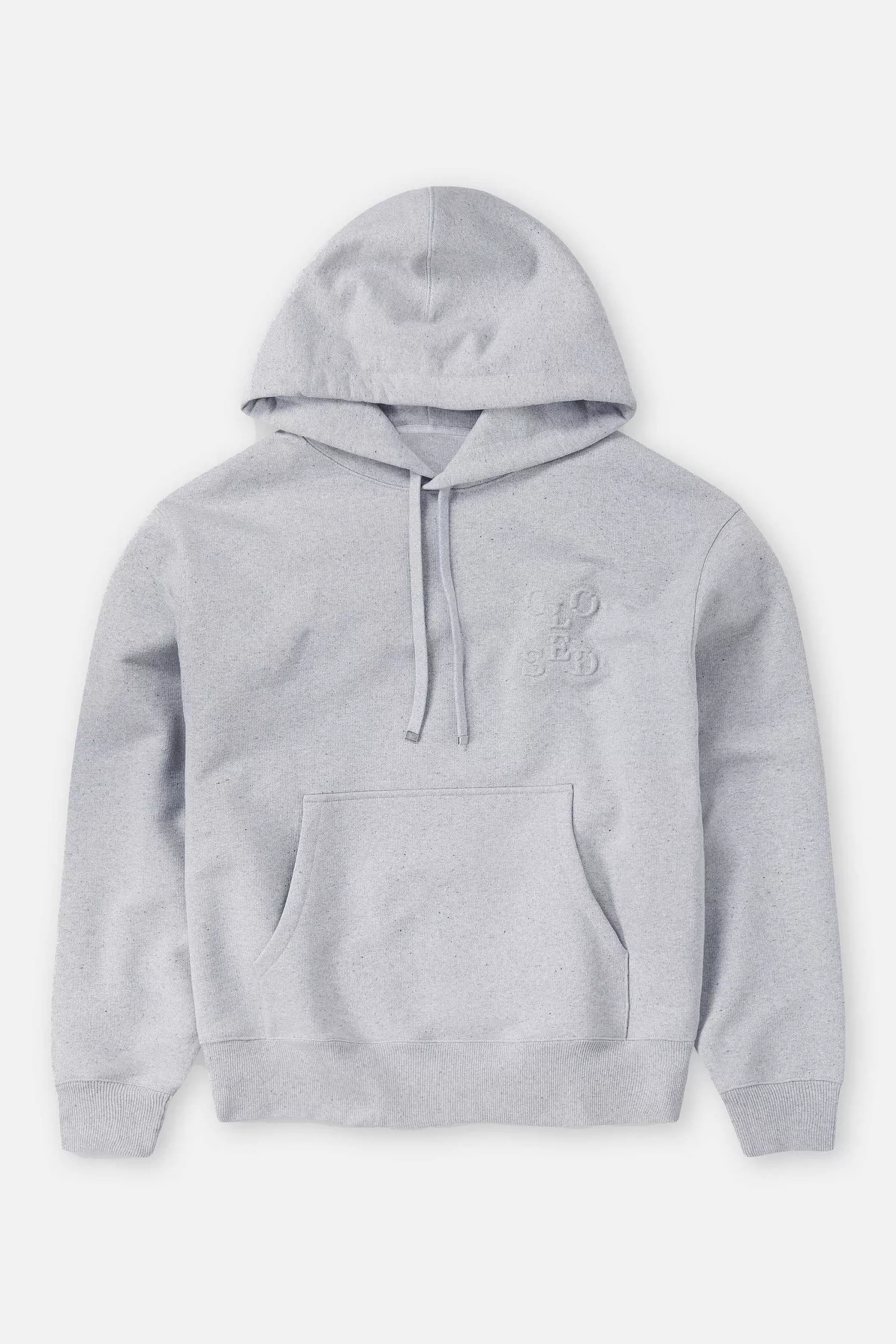 Best Sale CLOSED Hoodie Met Logo Mist Grijs