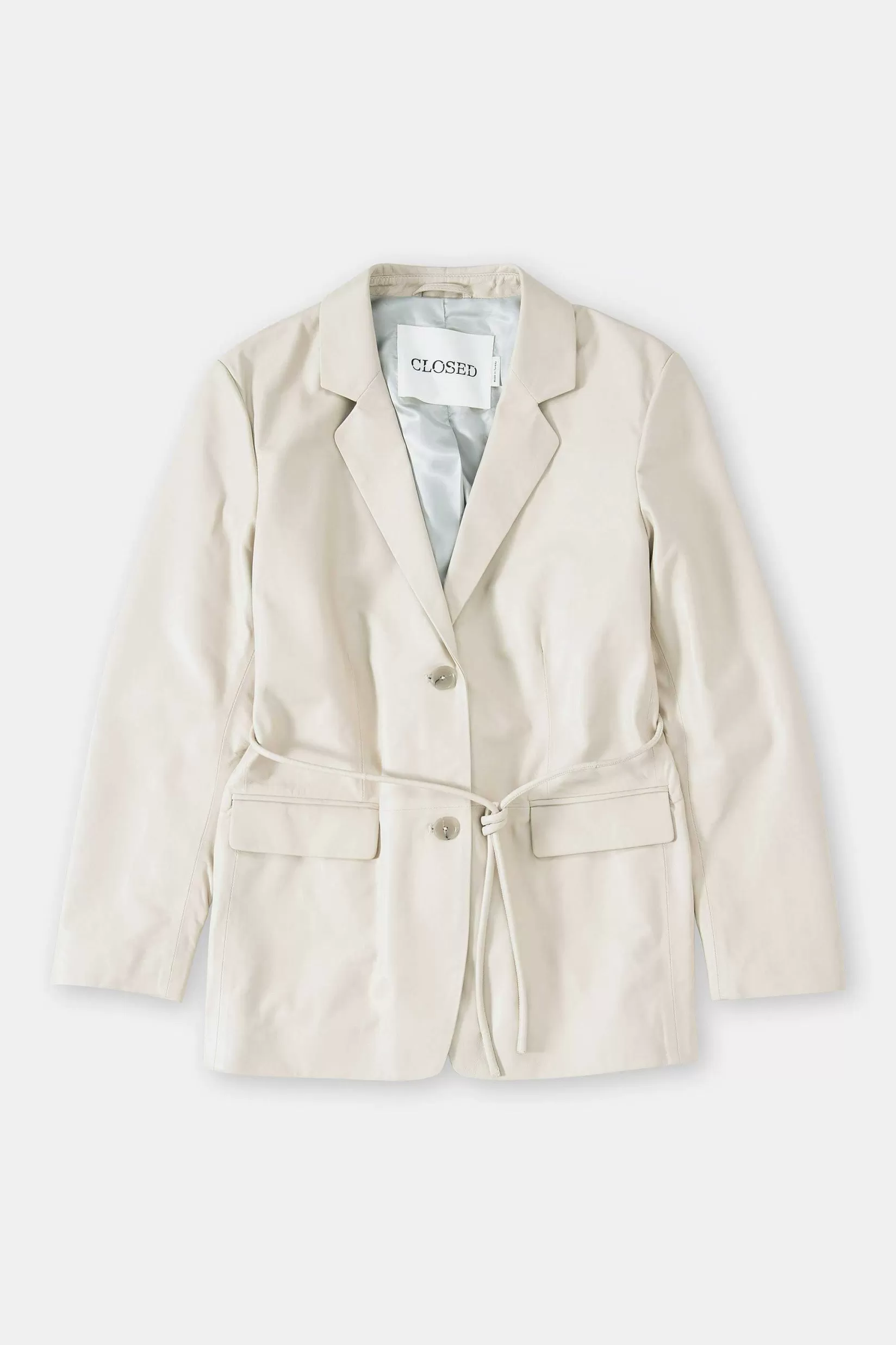 Cheap CLOSED Leren Blazer - Stijlnaam Lola Aangespoelde Kust