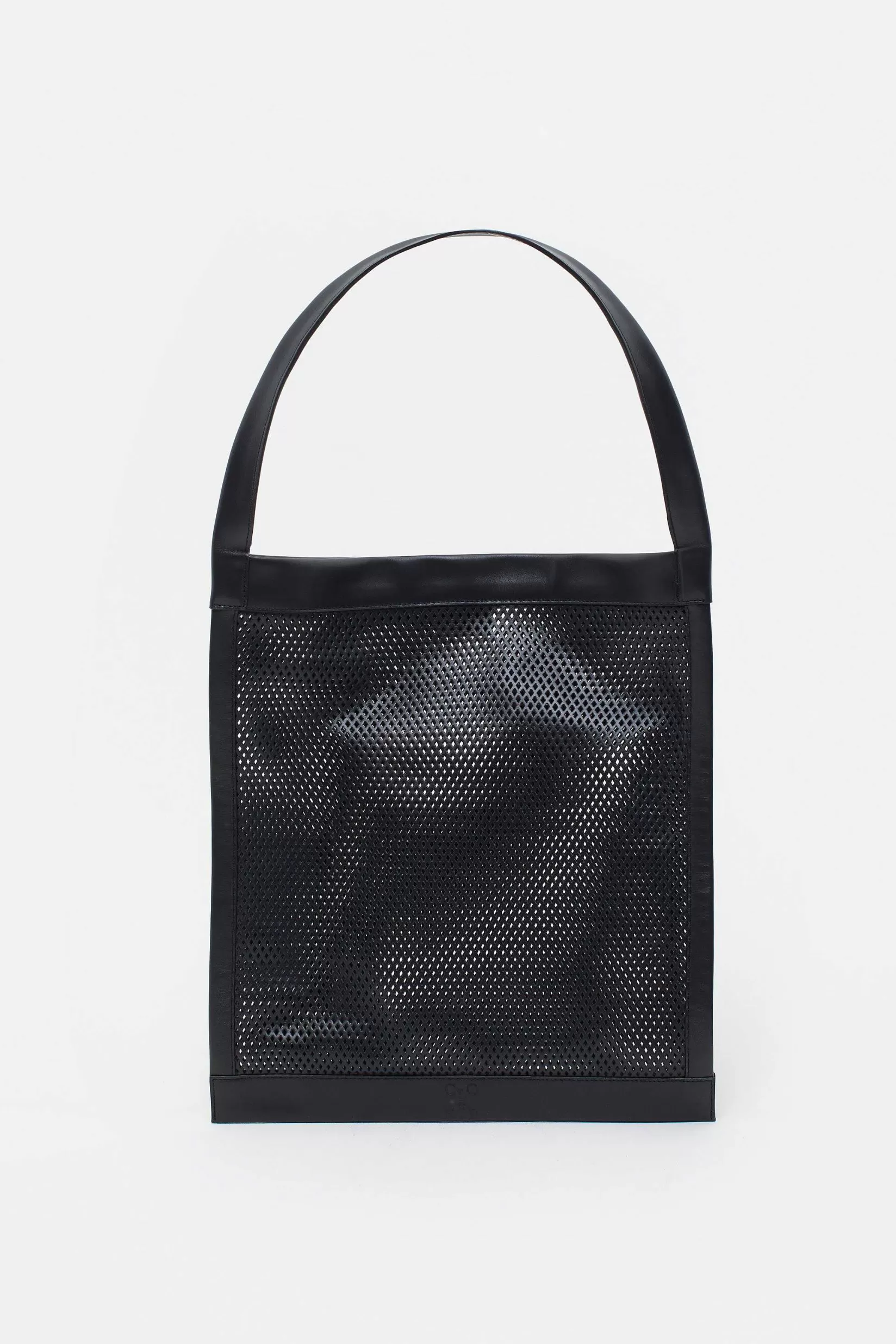 Cheap CLOSED Mesh-Tas Leren Zwart