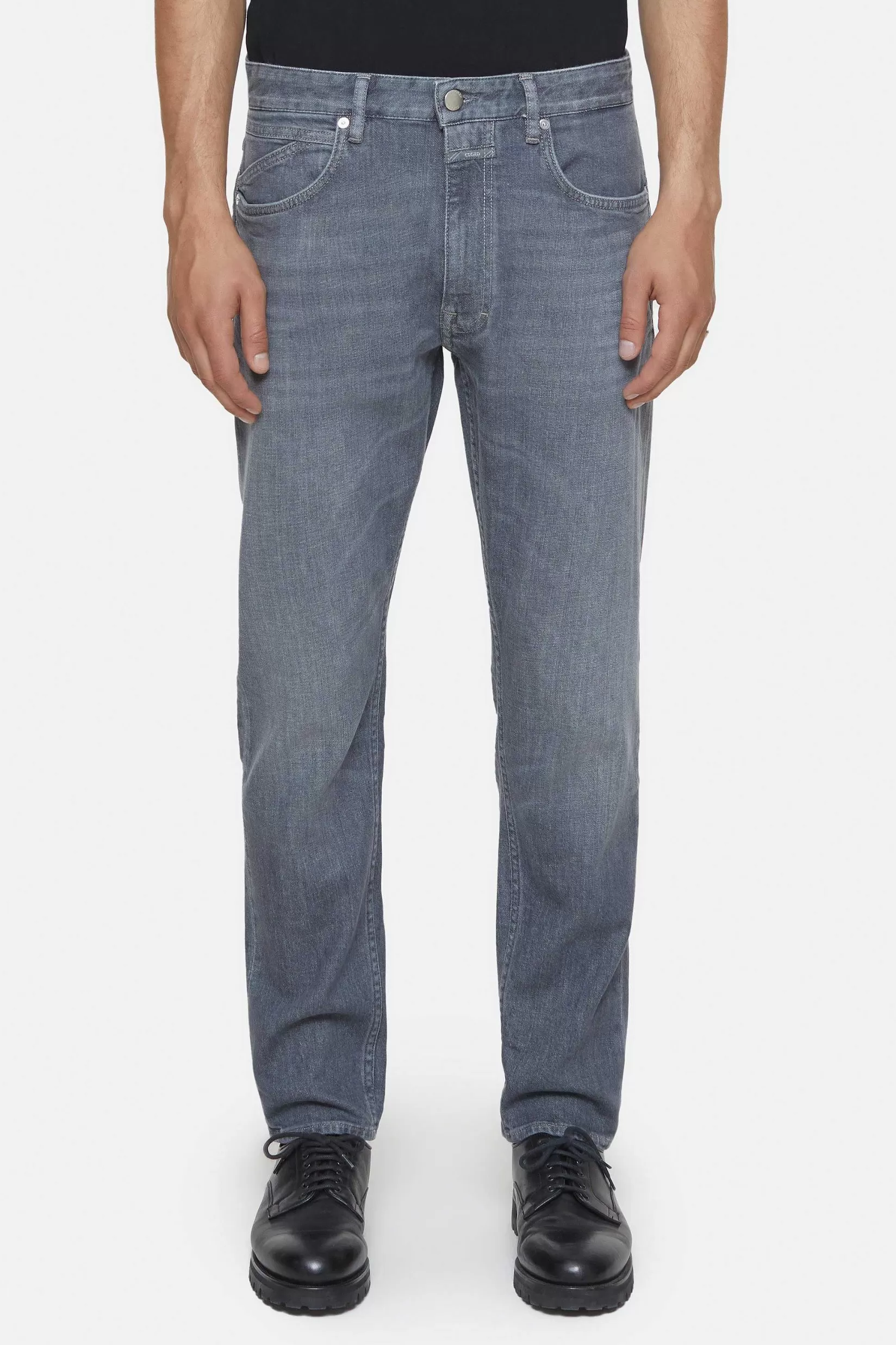 Sale CLOSED Normale Jeans - Stijlnaam Cooper Tapered Donker Grijs