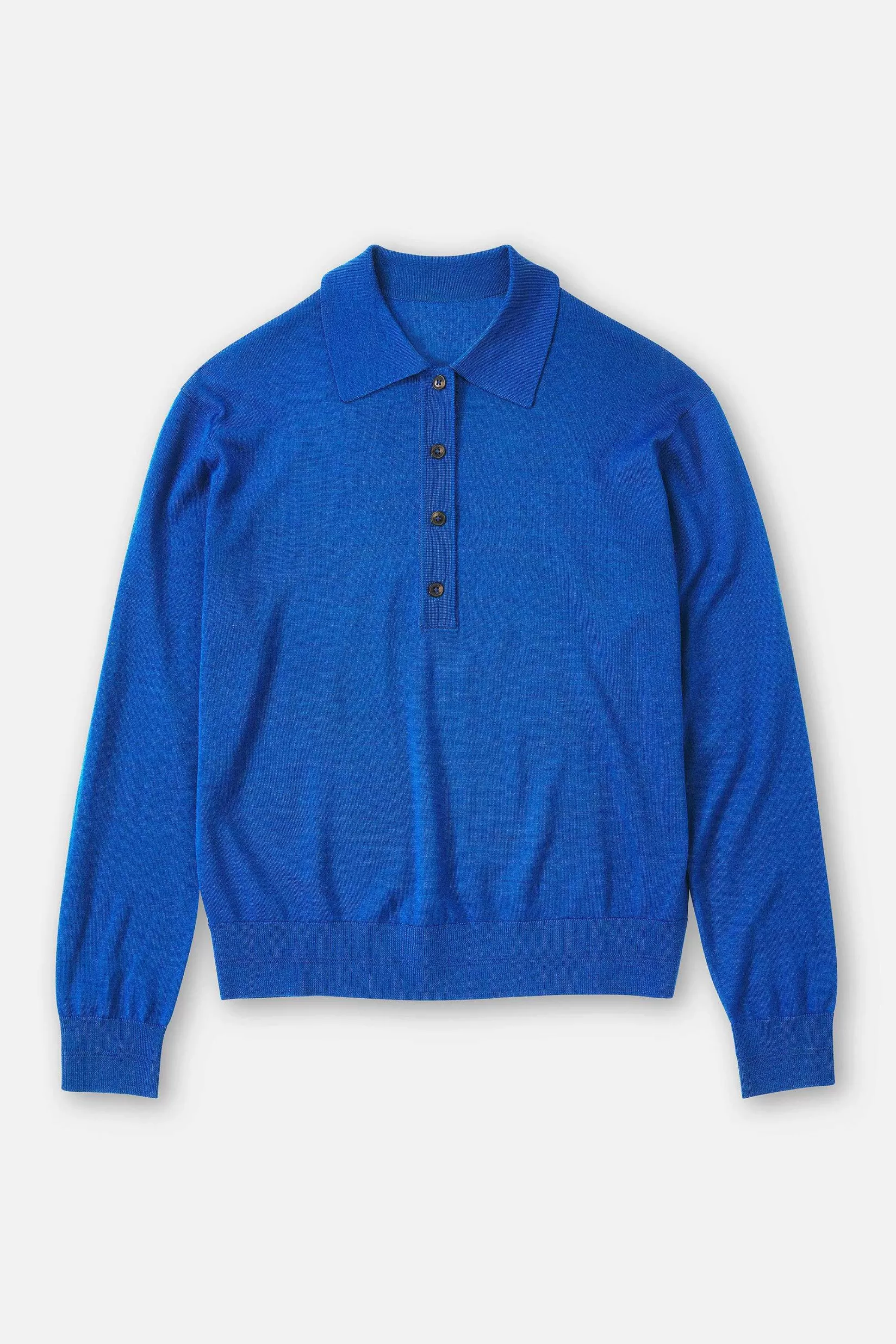 Discount CLOSED Poloshirt Van Biologische Wol Voor Altijd Blauw