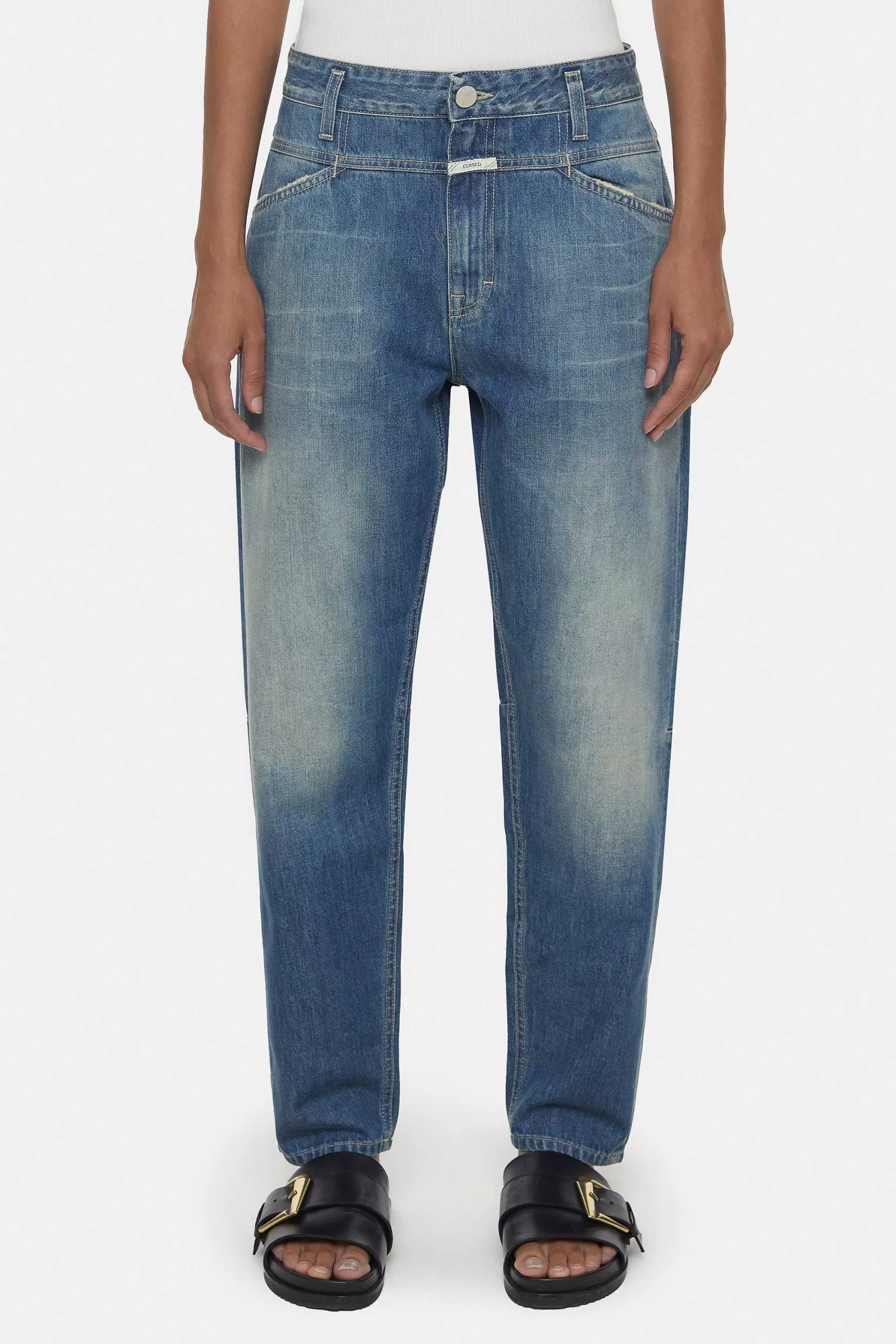 Discount CLOSED Relaxte Jeans - Stijlnaam X-Lent Midden Blauw