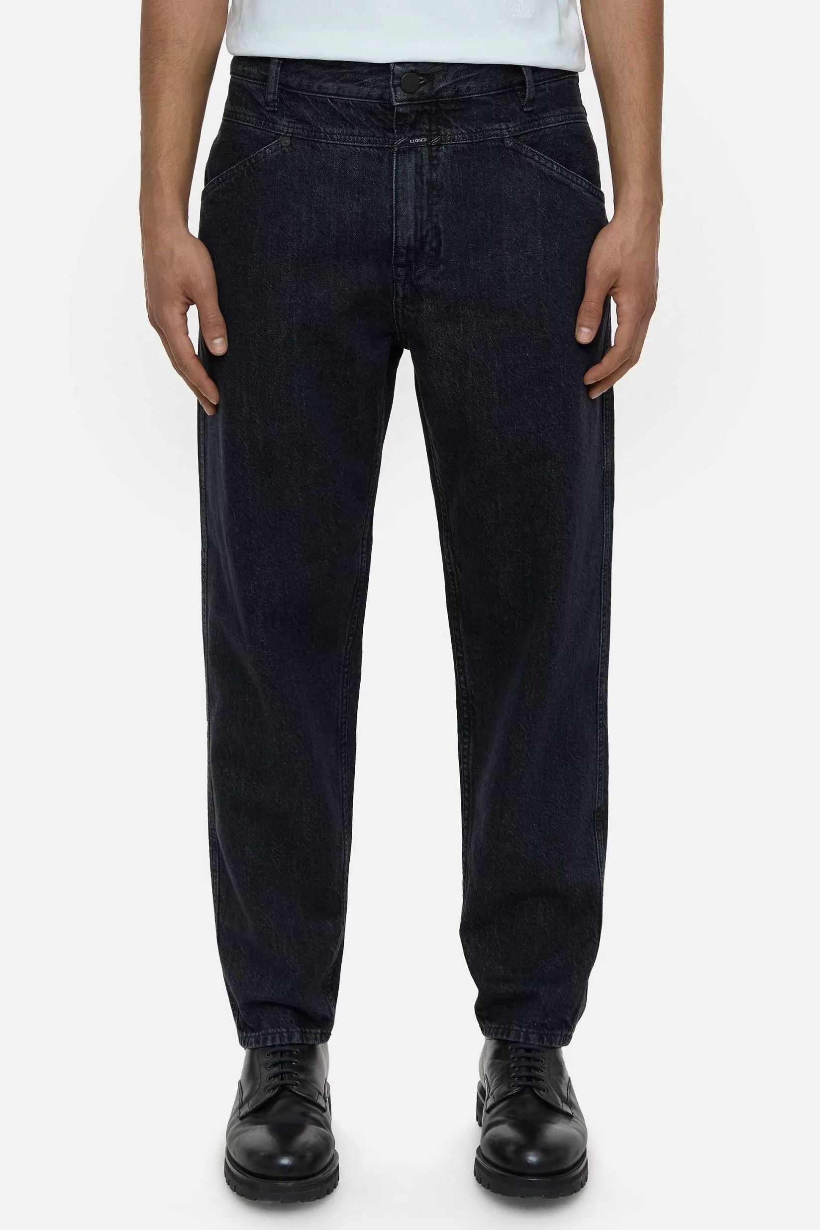 Clearance CLOSED Relaxte Jeans - Stijlnaam X-Lent Tapered Donker Grijs