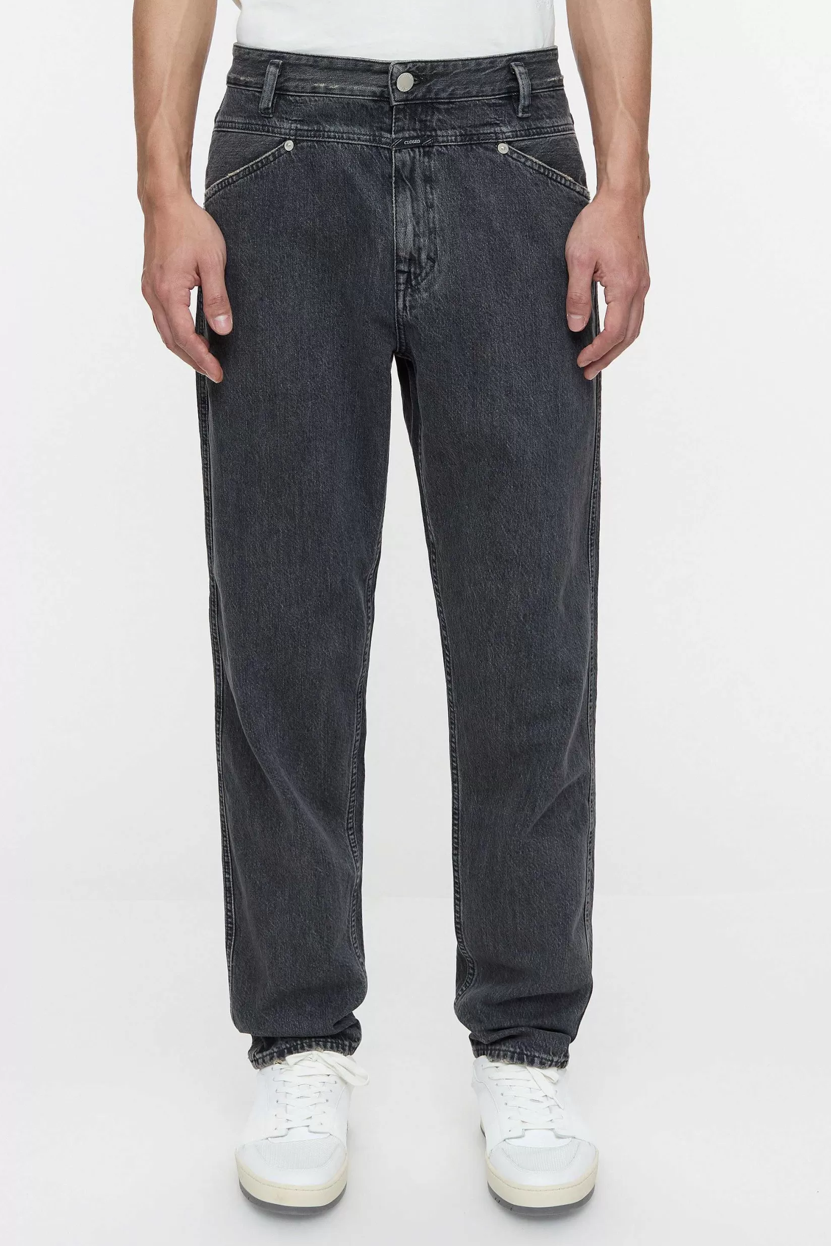 Outlet CLOSED Relaxte Jeans - Stijlnaam X-Lent Tapered Donker Grijs