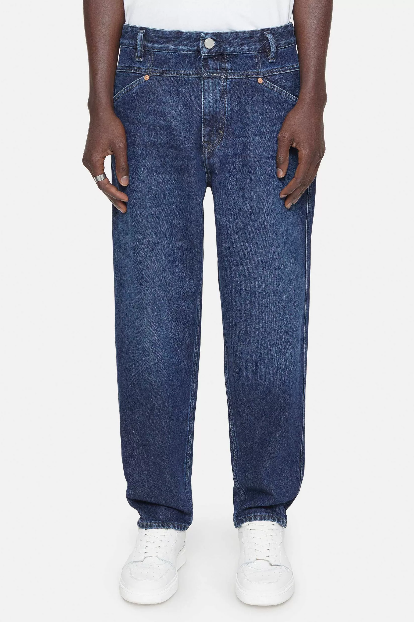 Flash Sale CLOSED Relaxte Jeans - Stijlnaam X-Lent Tapered Donkerblauw