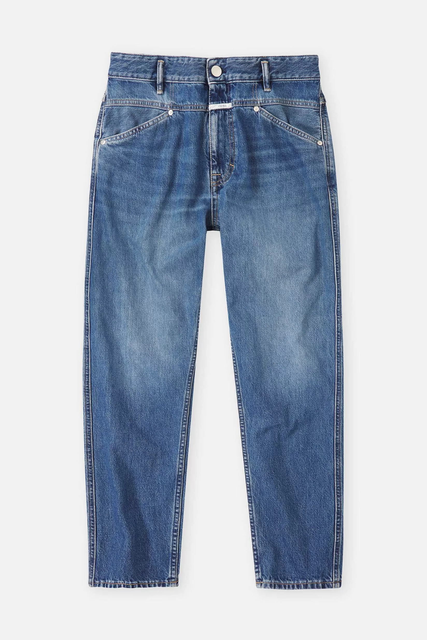 New CLOSED Relaxte Jeans - Stijlnaam X-Lent Tapered Midden Blauw