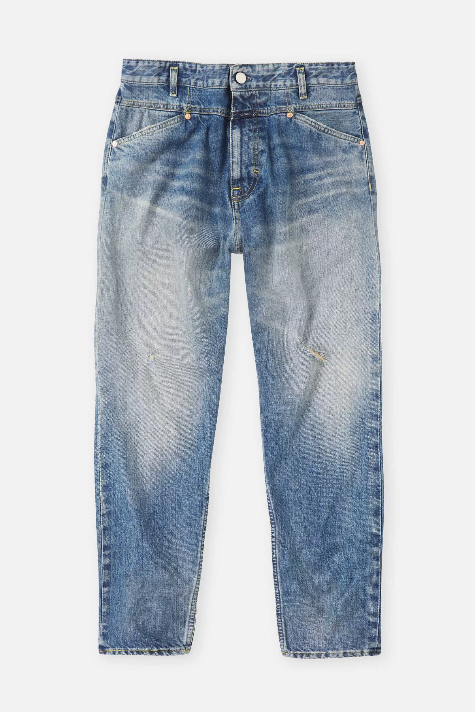 Cheap CLOSED Relaxte Jeans - Stijlnaam X-Lent Tapered Midden Blauw