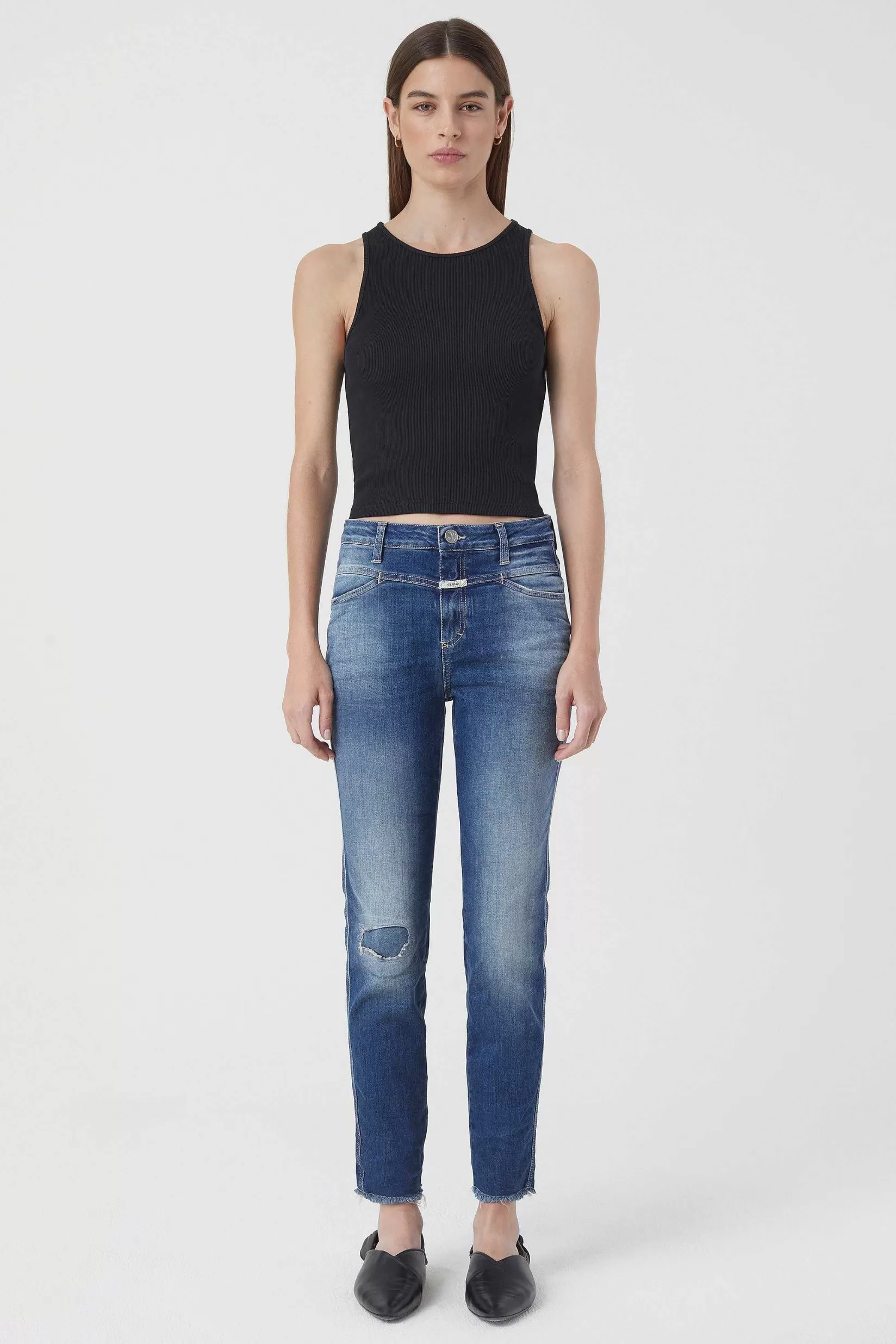 Flash Sale CLOSED Skinny Jeans - Stijlnaam Skinny Pusher Donkerblauw