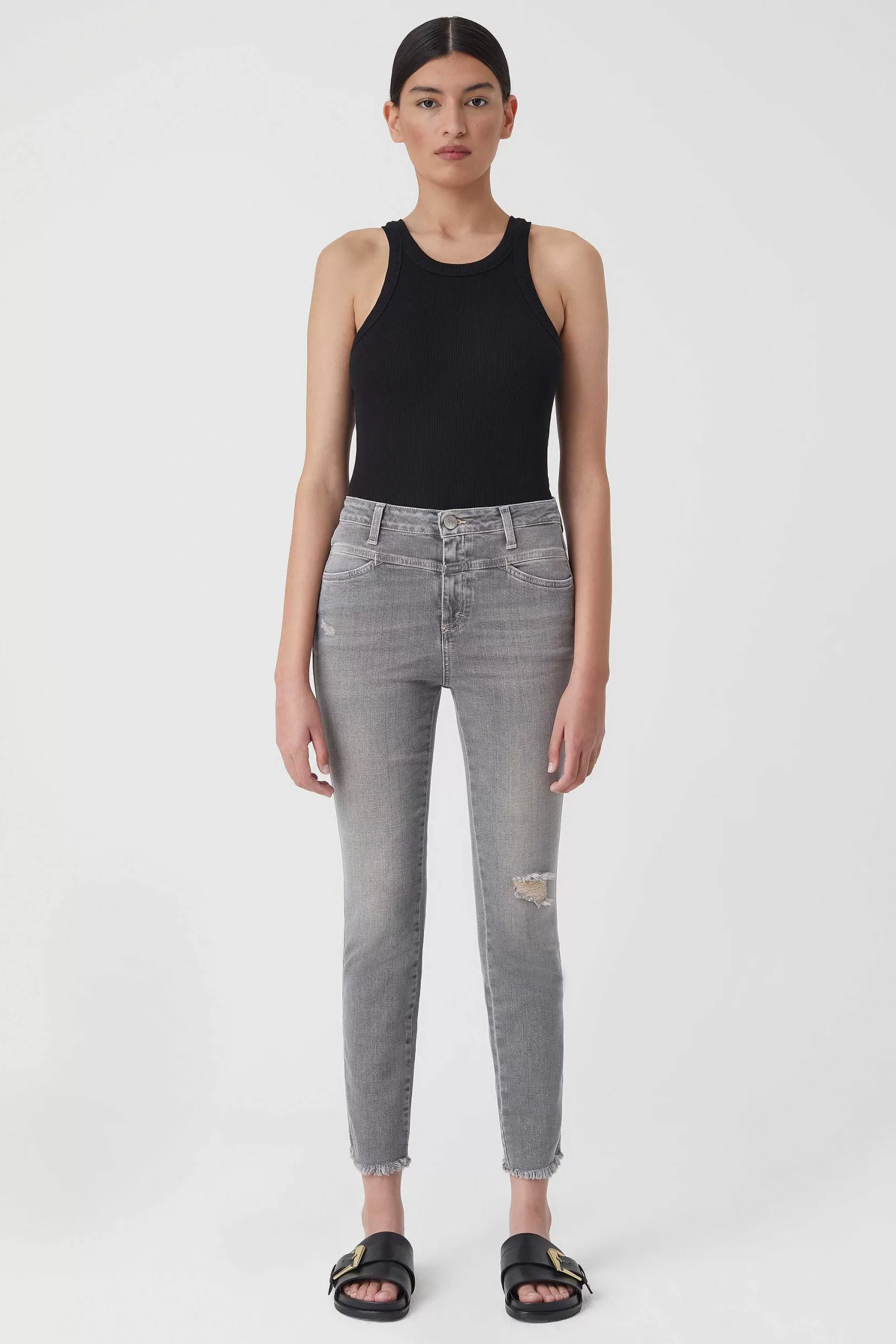 Cheap CLOSED Skinny Jeans - Stijlnaam Skinny Pusher Midden Grijs