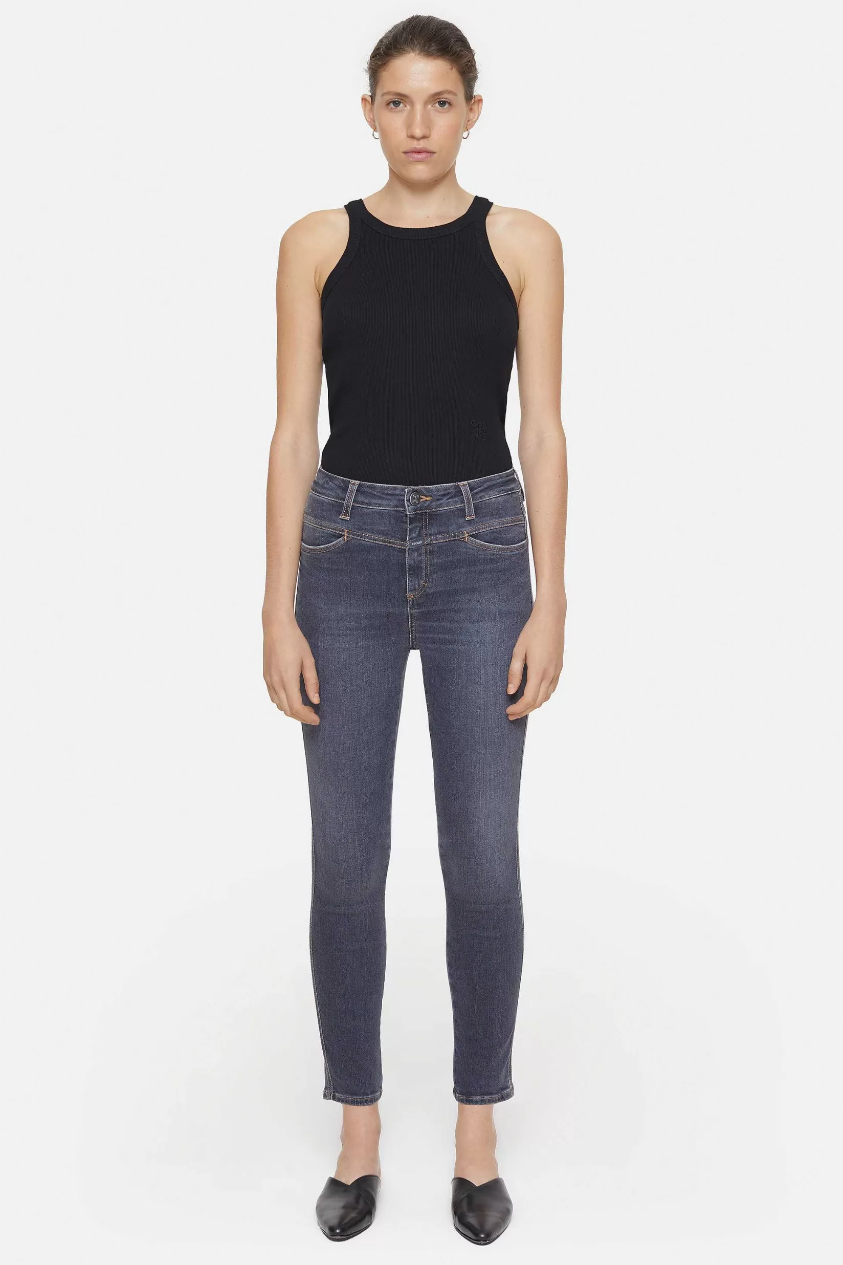 Cheap CLOSED Skinny Jeans - Stijlnaam Skinny Pusher Donker Grijs