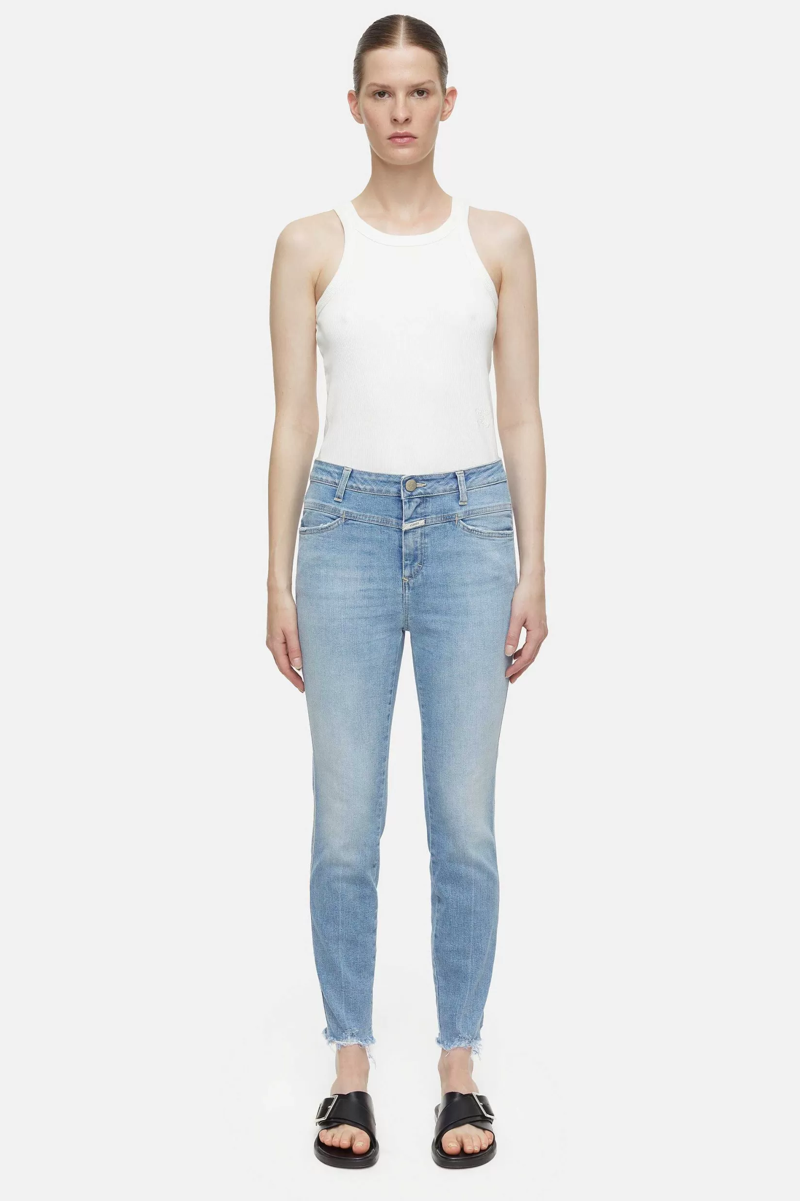 Best Sale CLOSED Skinny Jeans - Stijlnaam Skinny Pusher Lichtblauw