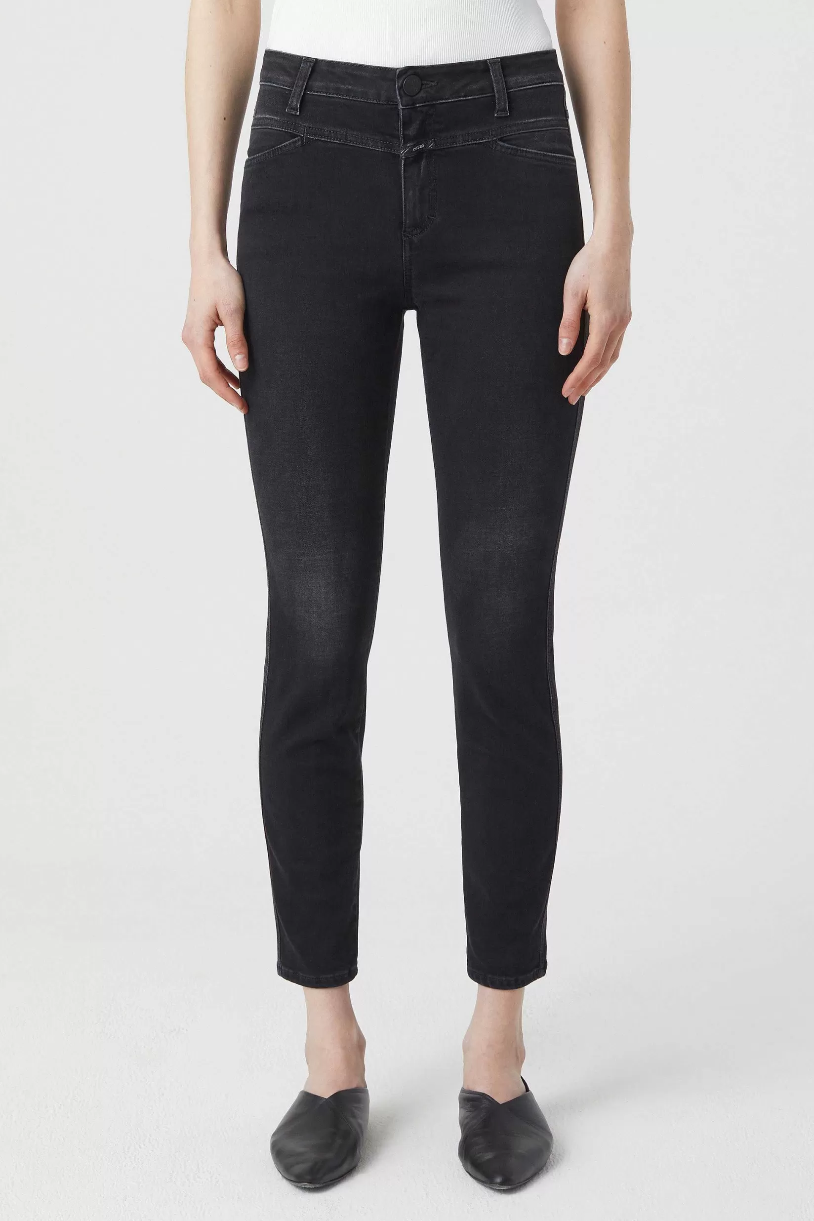 Outlet CLOSED Skinny Jeans - Stijlnaam Skinny Pusher Donker Grijs