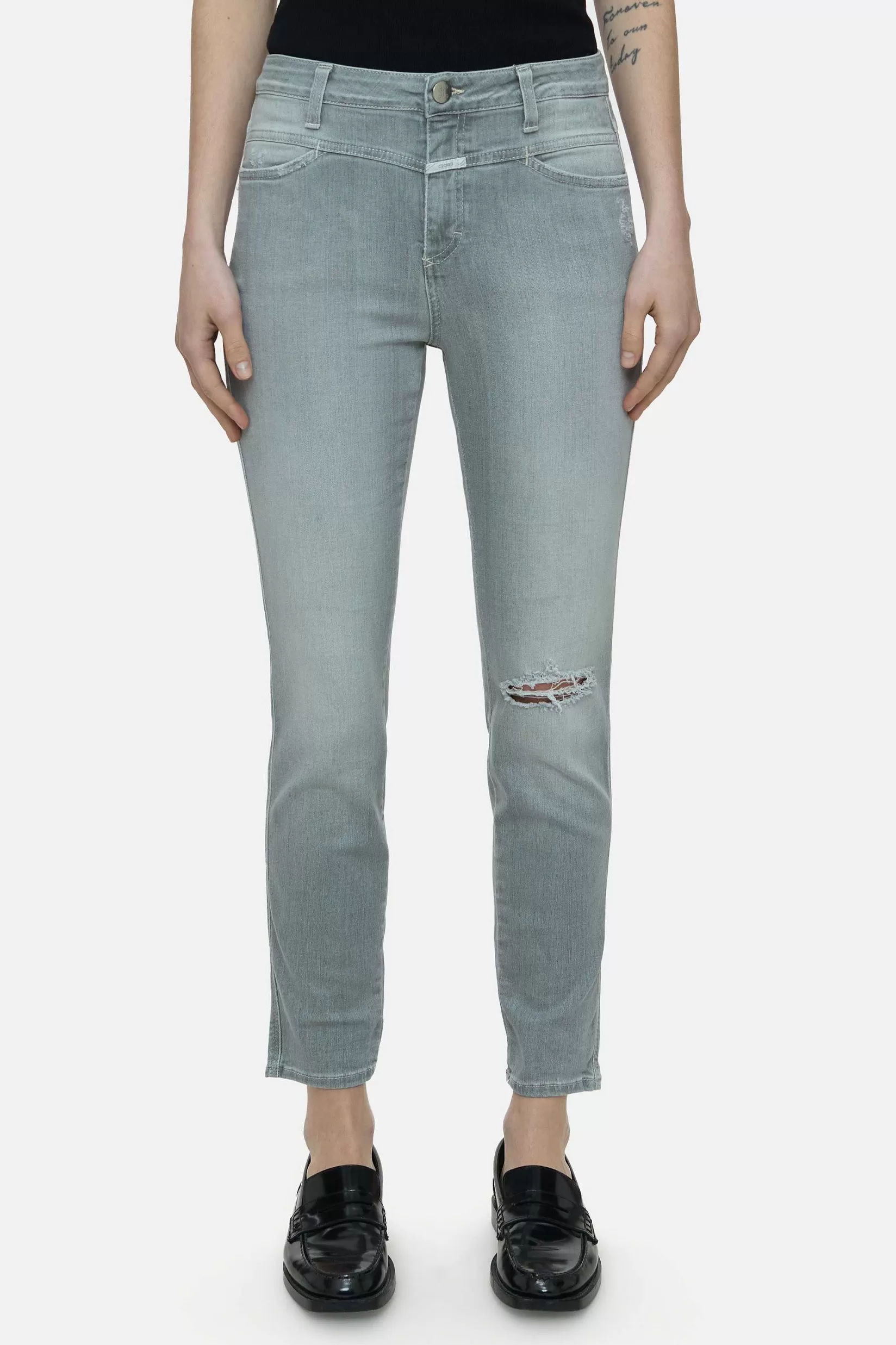 Cheap CLOSED Skinny Jeans - Stijlnaam Skinny Pusher Lichtgrijs