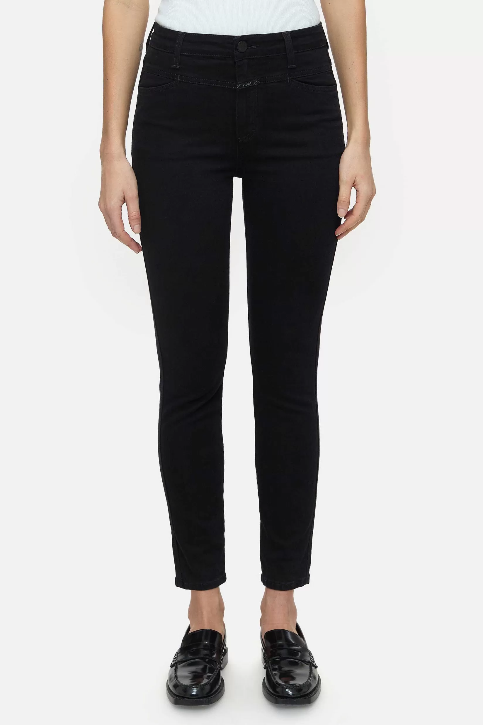 Clearance CLOSED Skinny Jeans - Stijlnaam Skinny Pusher Zwart