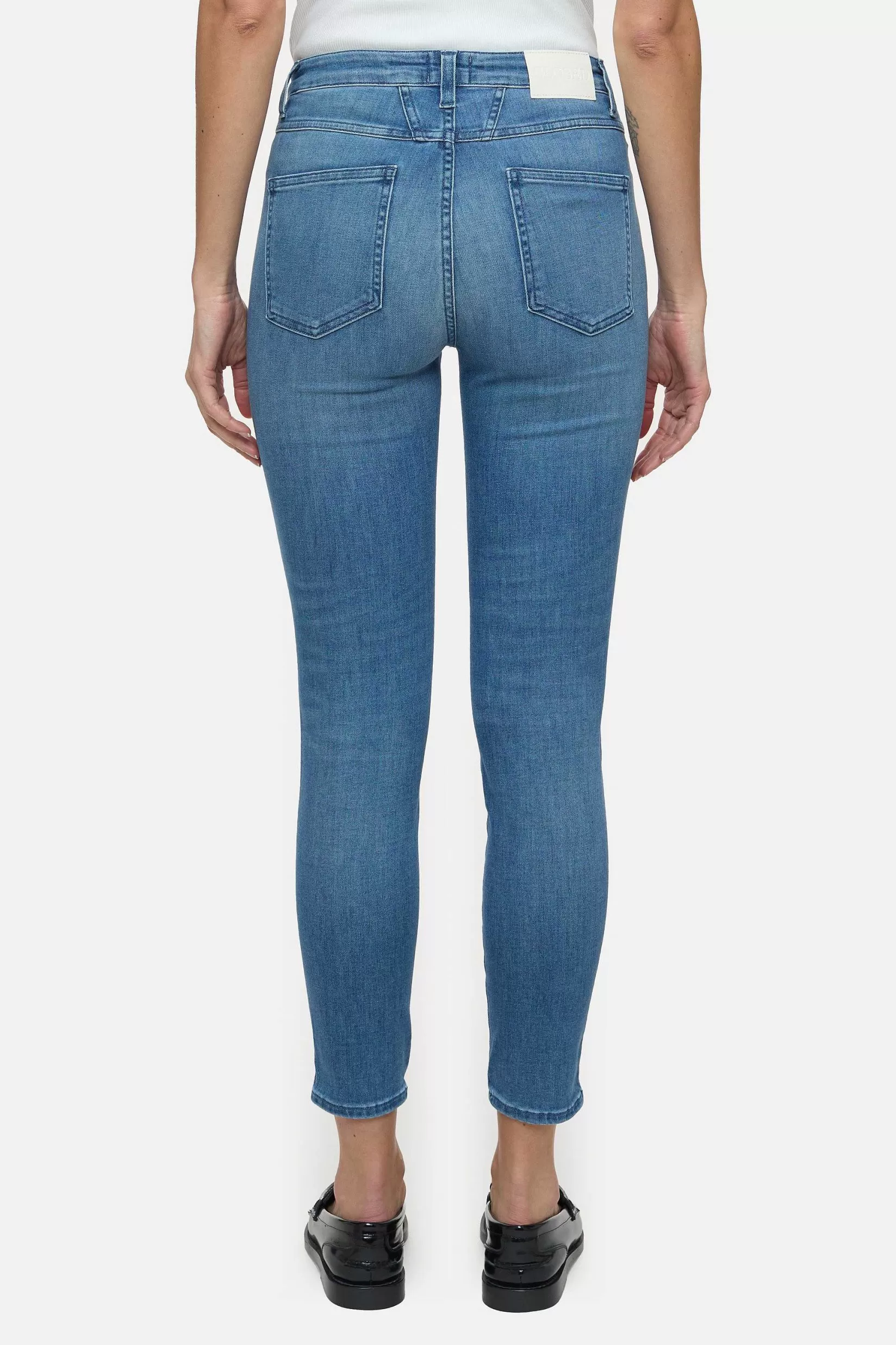 New CLOSED Skinny Jeans - Stijlnaam Skinny Pusher Midden Blauw