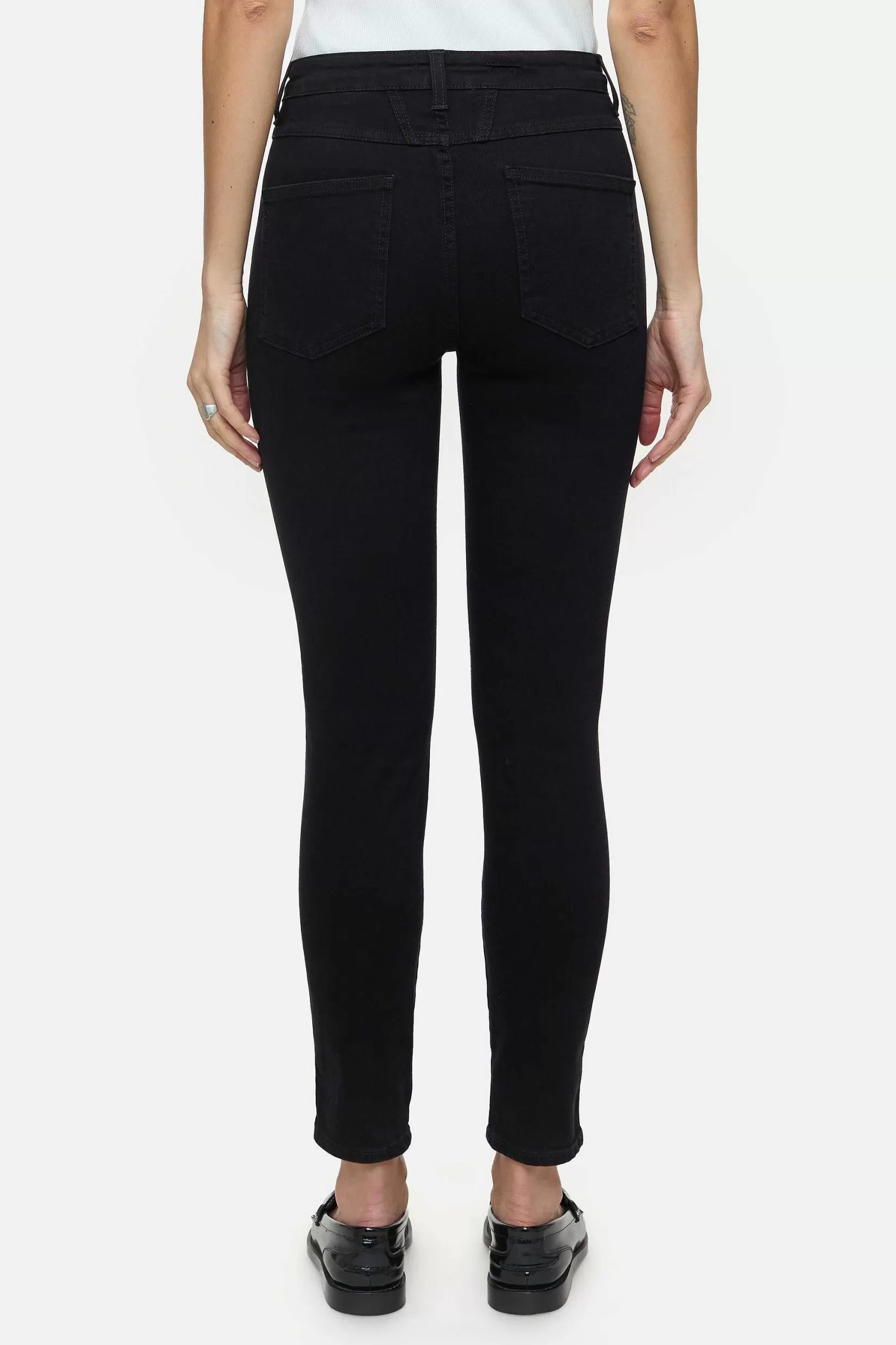 Clearance CLOSED Skinny Jeans - Stijlnaam Skinny Pusher Zwart