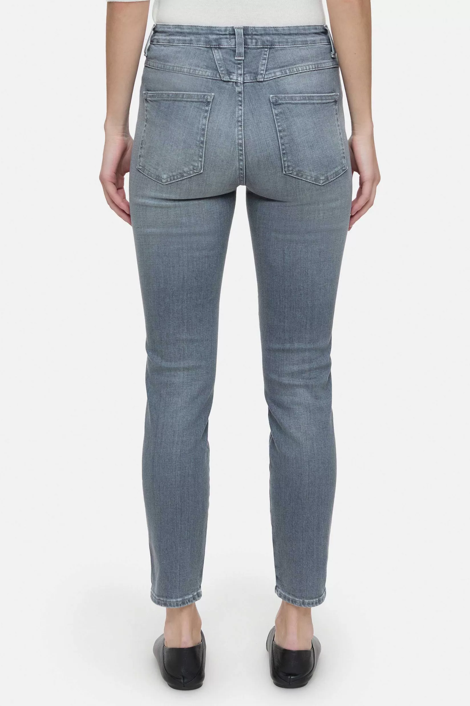 Cheap CLOSED Skinny Pusher In Denimstijl Midden Grijs