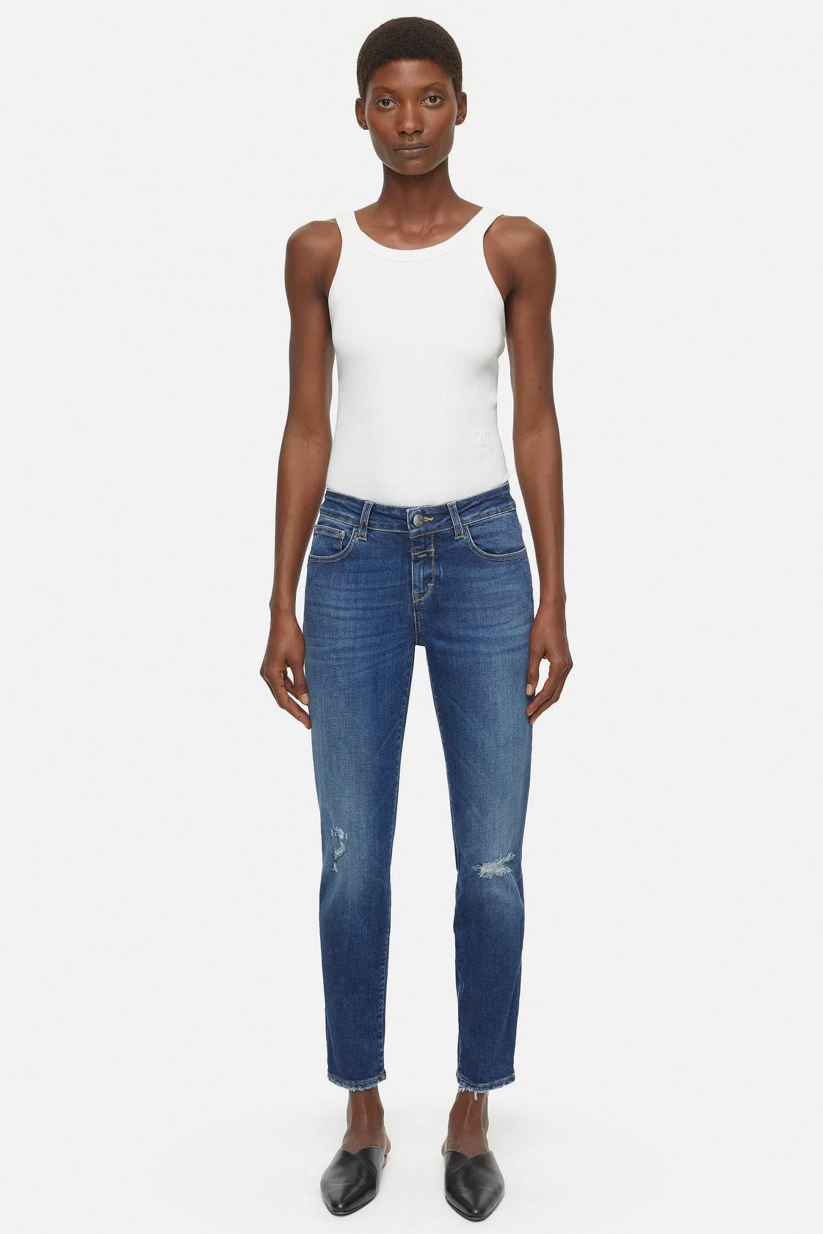 Cheap CLOSED Slim Jeans - Stijlnaam Baker Donkerblauw