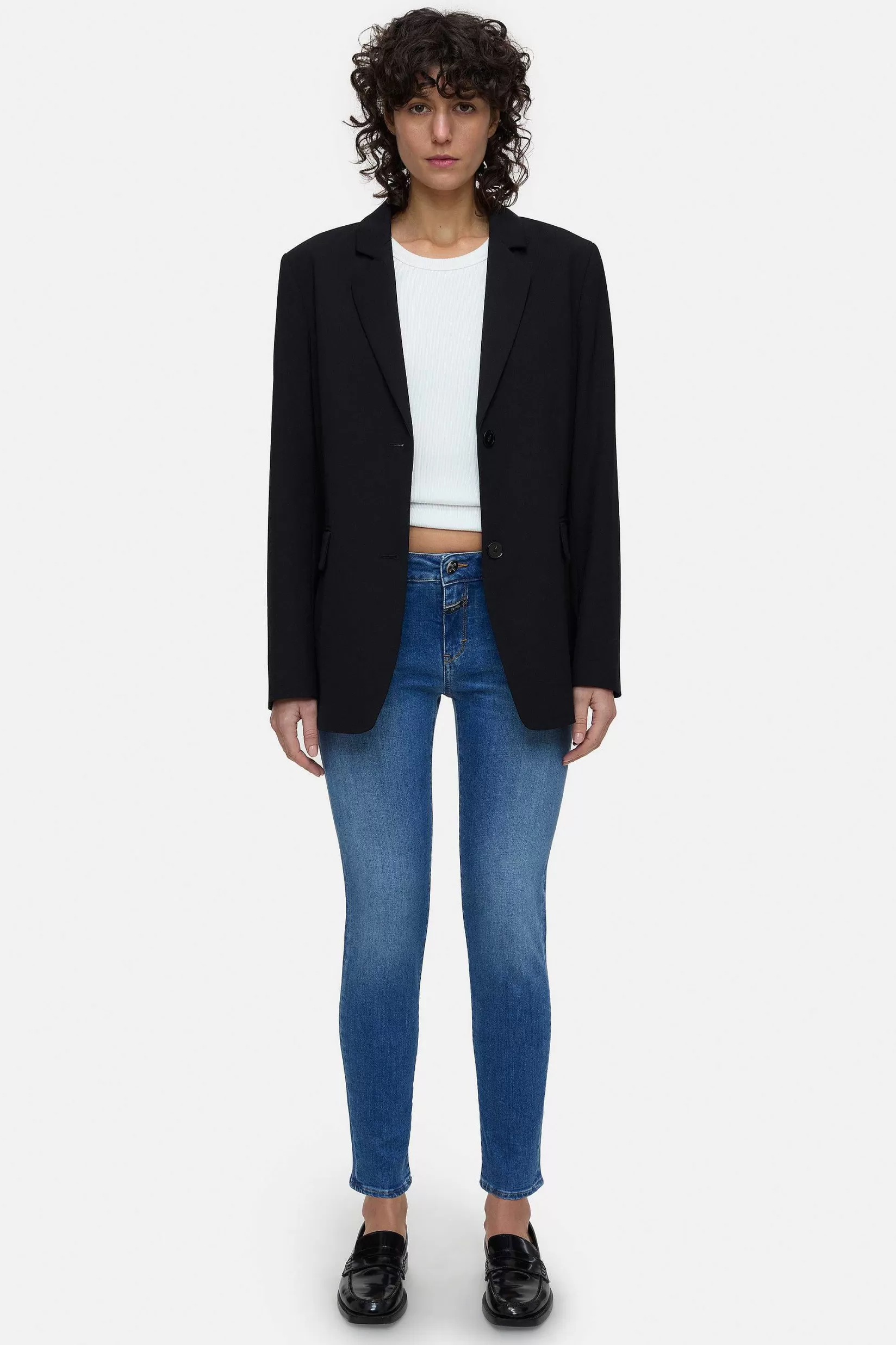 Shop CLOSED Slim Jeans - Stijlnaam Baker Midden Blauw