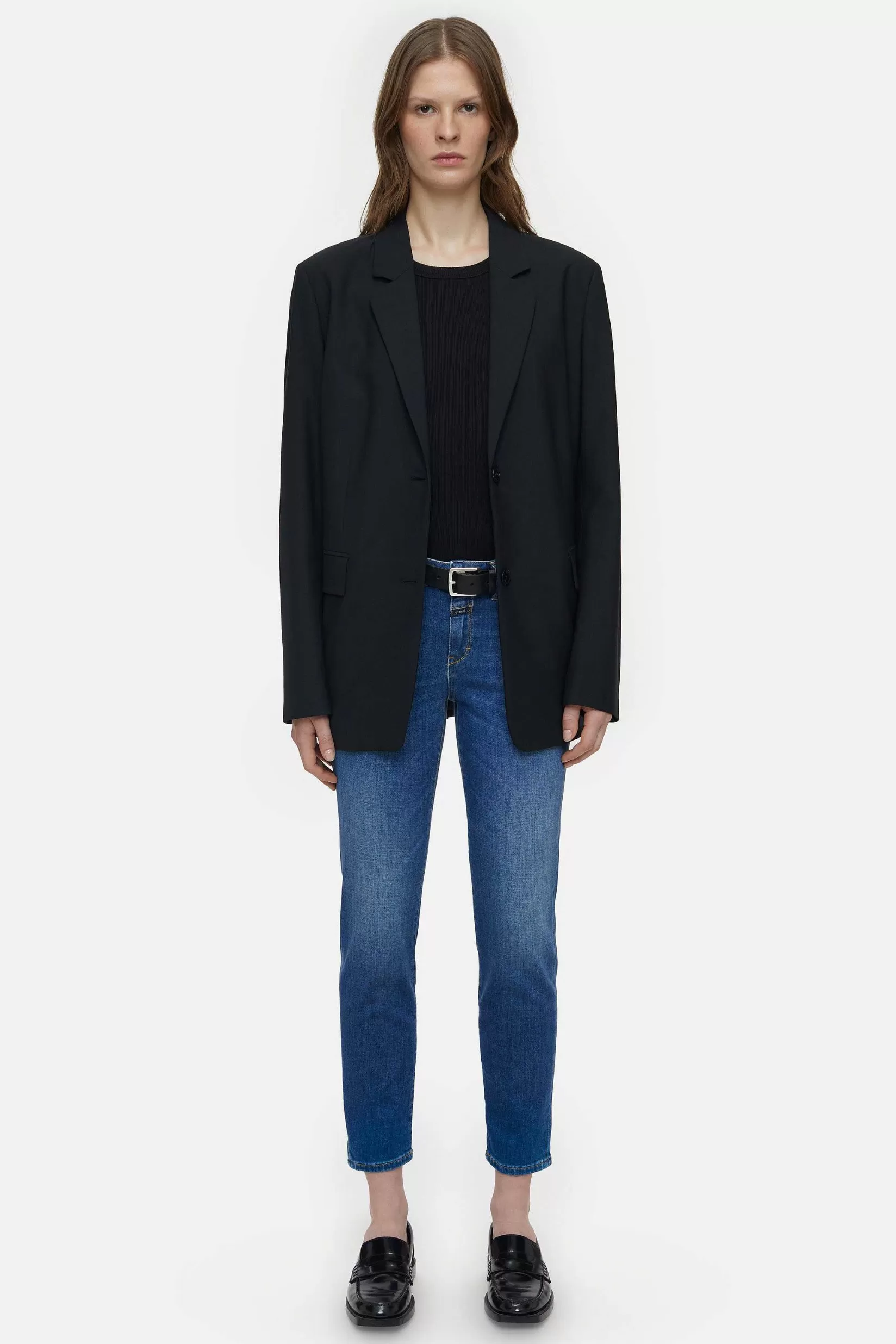 Shop CLOSED Slim Jeans - Stijlnaam Baker Donkerblauw