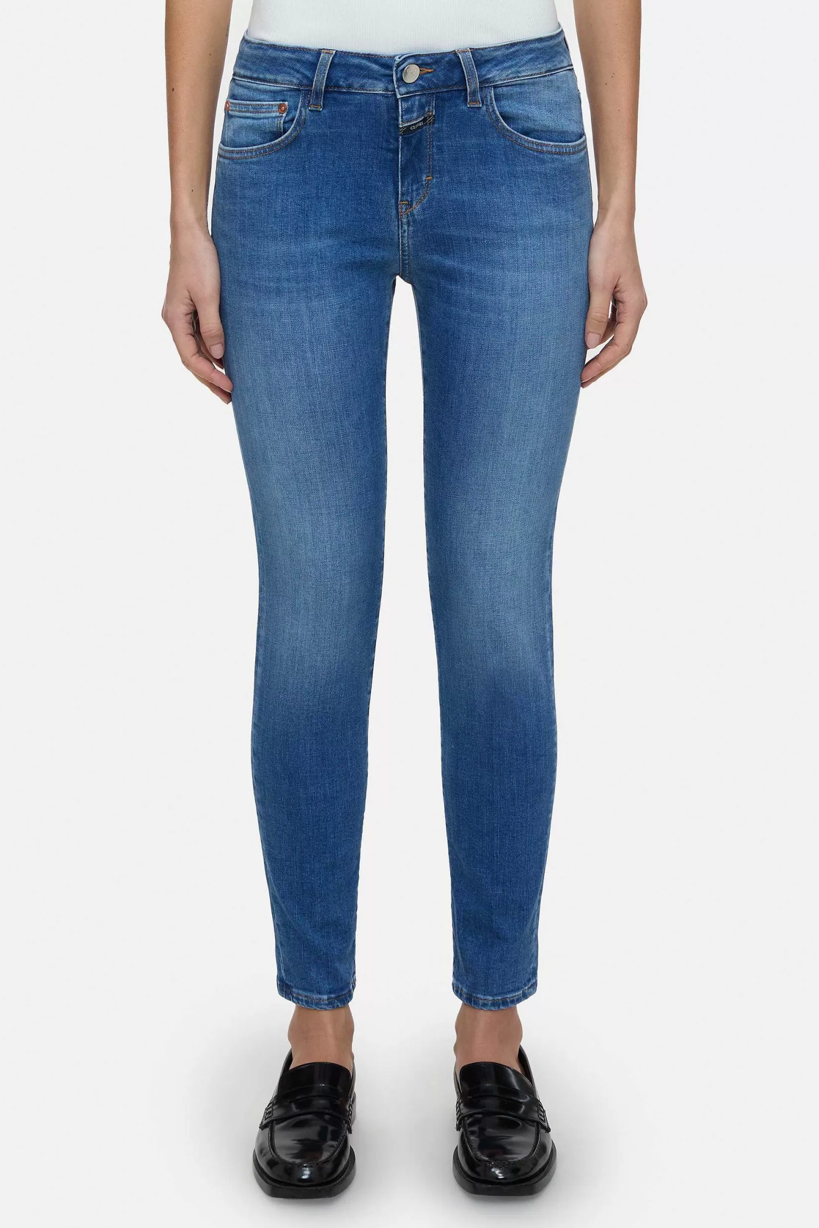 Sale CLOSED Slim Jeans - Stijlnaam Baker Midden Blauw