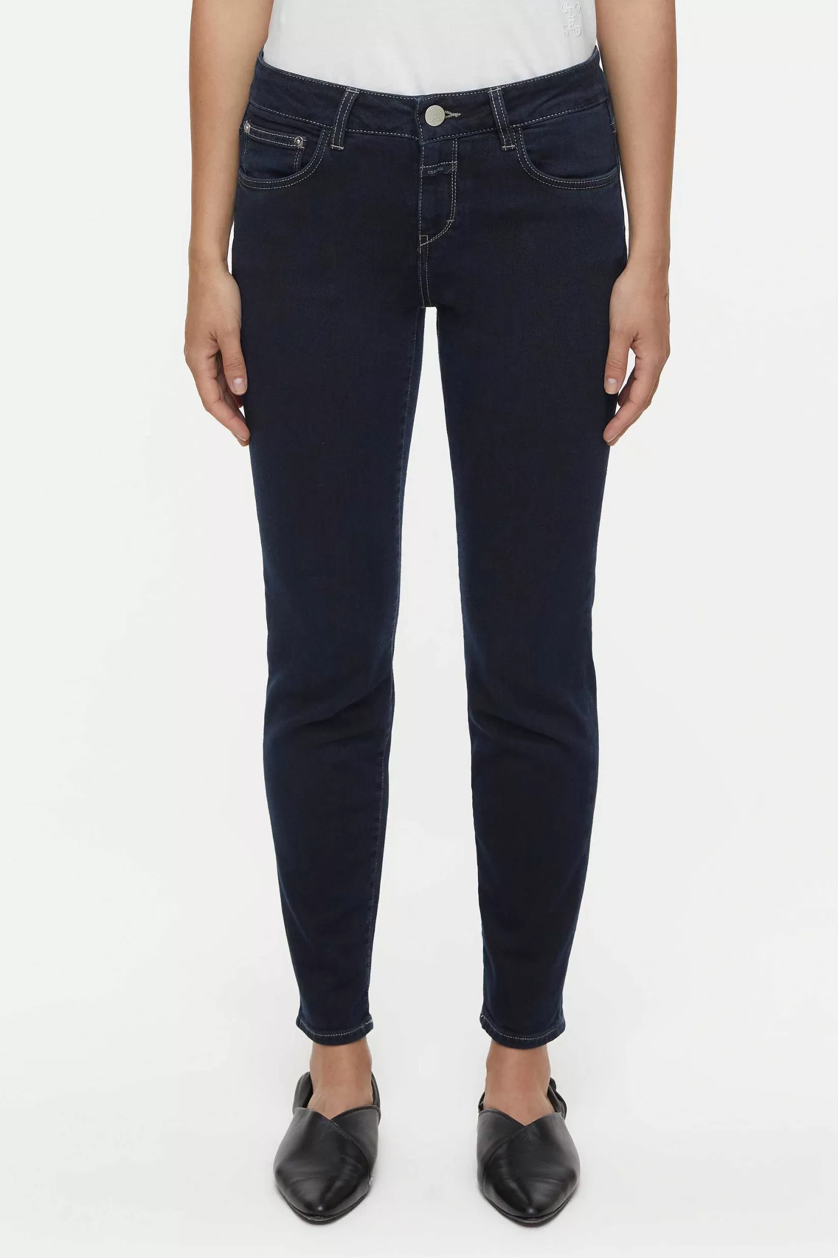 Sale CLOSED Slim Jeans - Stijlnaam Baker Donkerblauw