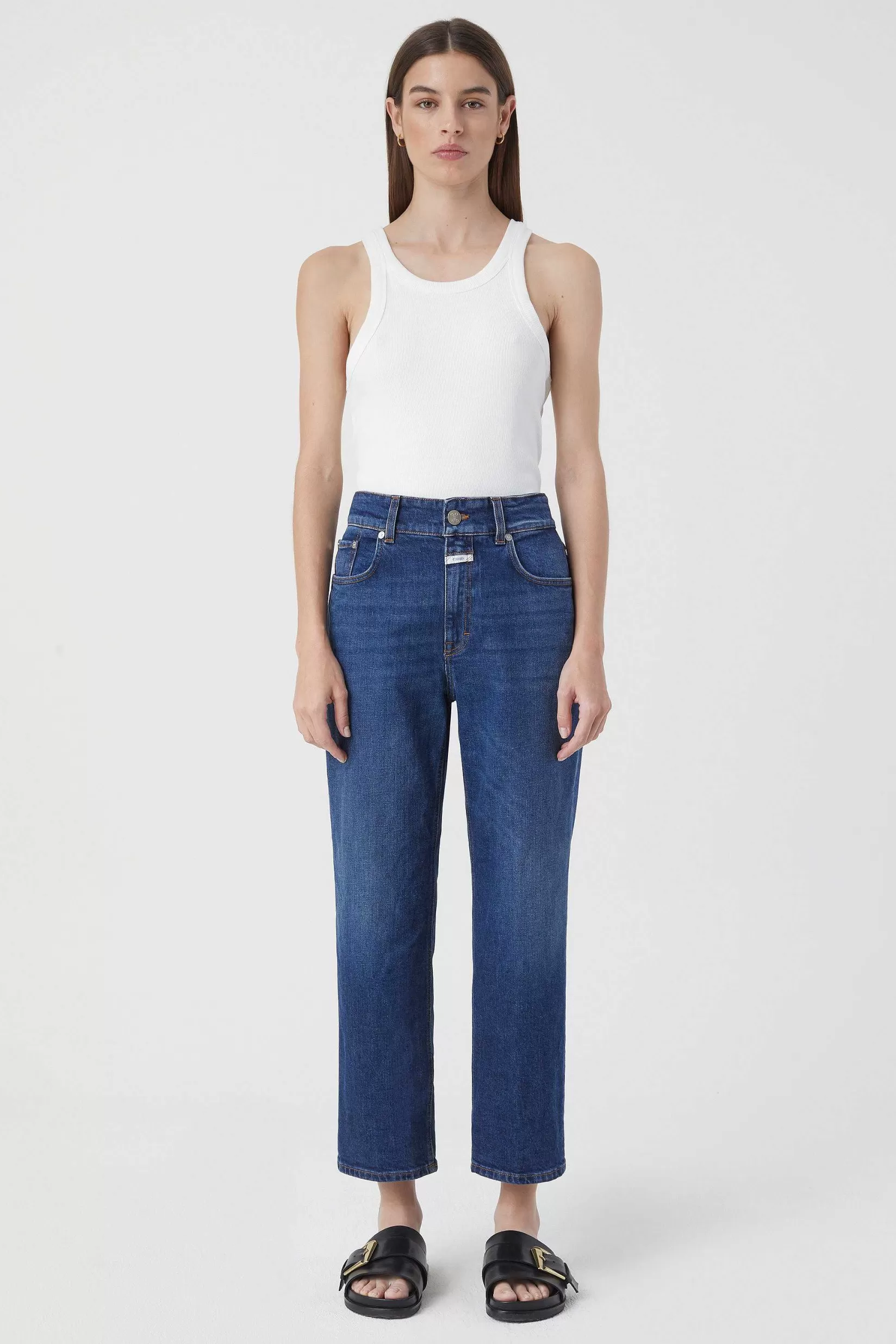 Shop CLOSED Slim Jeans - Stijlnaam Milo Donkerblauw