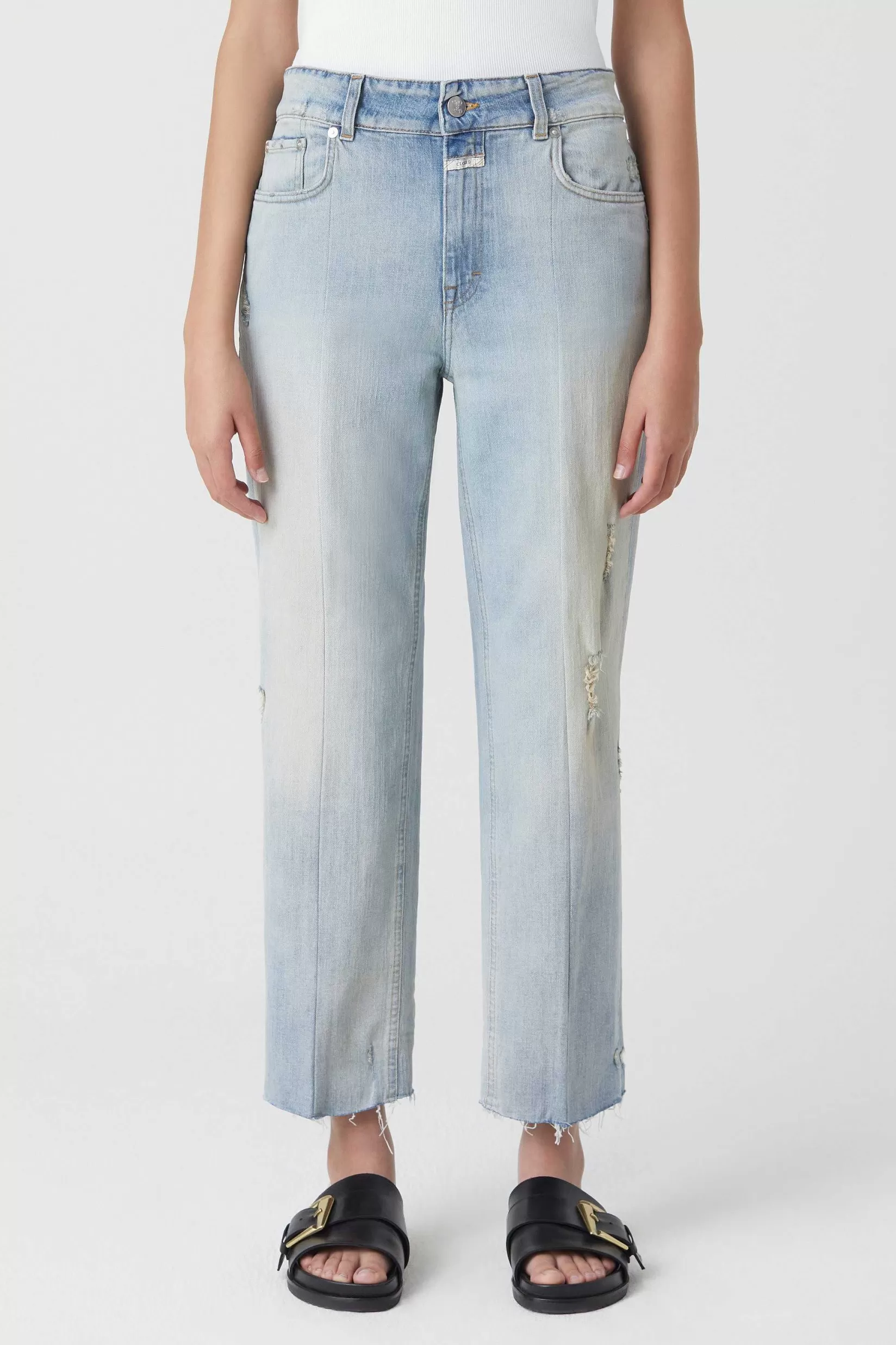 Shop CLOSED Slim Jeans - Stijlnaam Milo Midden Blauw