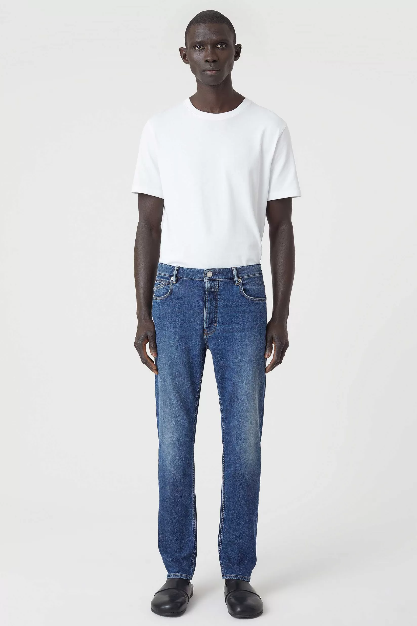 Shop CLOSED Slim Jeans - Stijlnaam Oakland Straight Midden Blauw