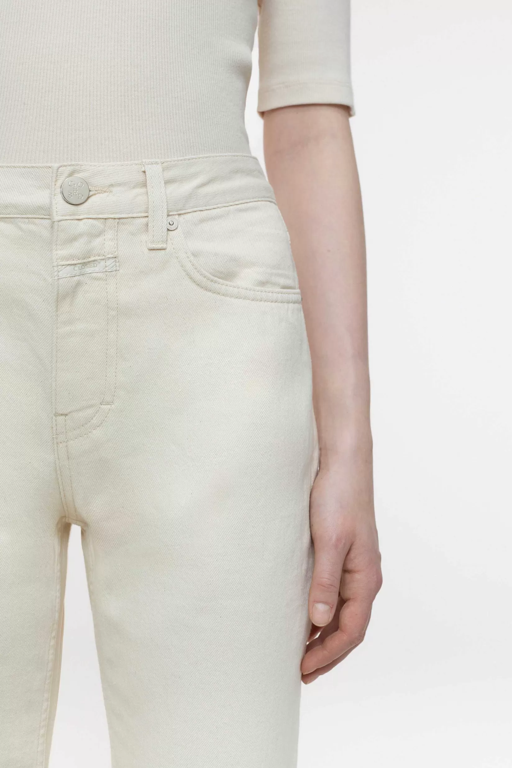 Fashion CLOSED Slim Jeans - Stijlnaam Roan Ivoor