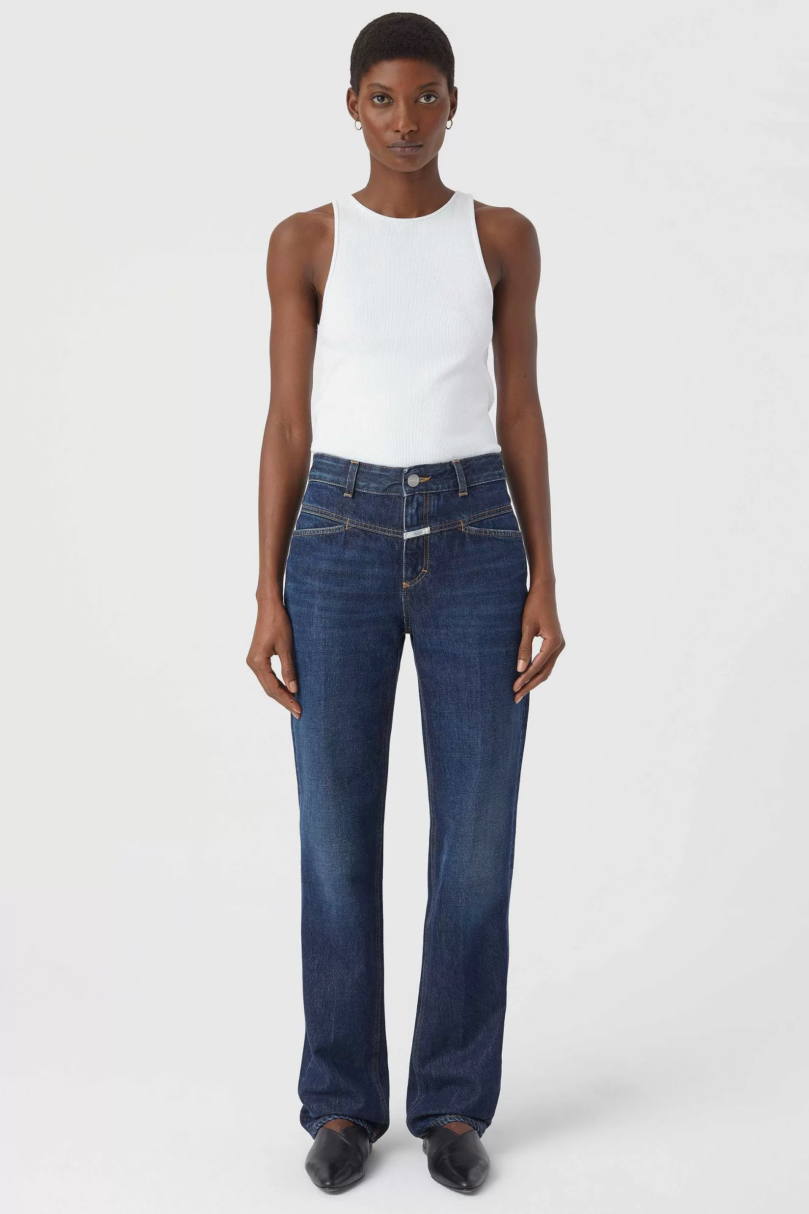 Store CLOSED Slim Jeans - Stijlnaam Straight-X Donkerblauw