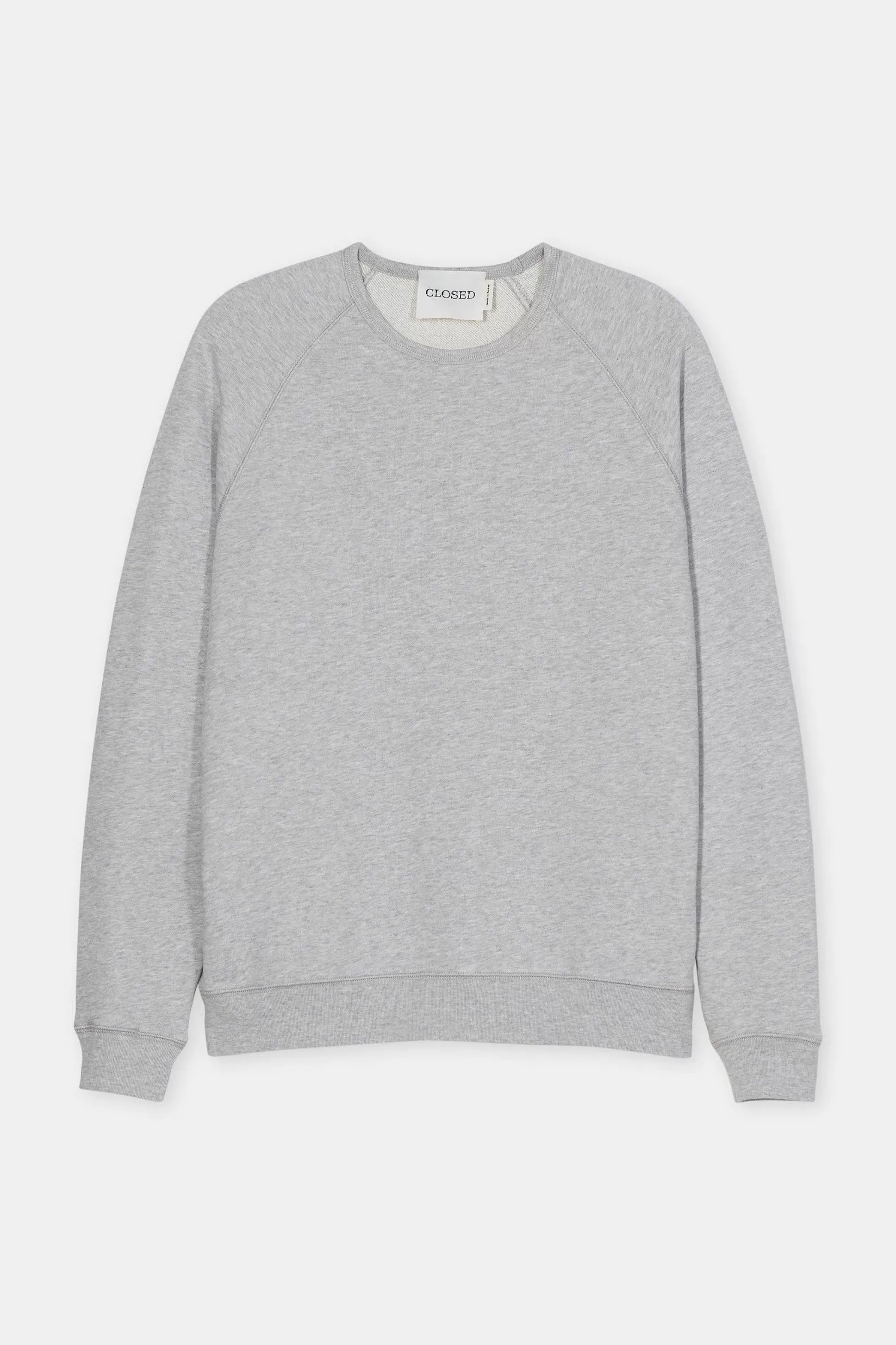 Online CLOSED Sweatshirt Met Logo Lichtgrijs Gemeleerd