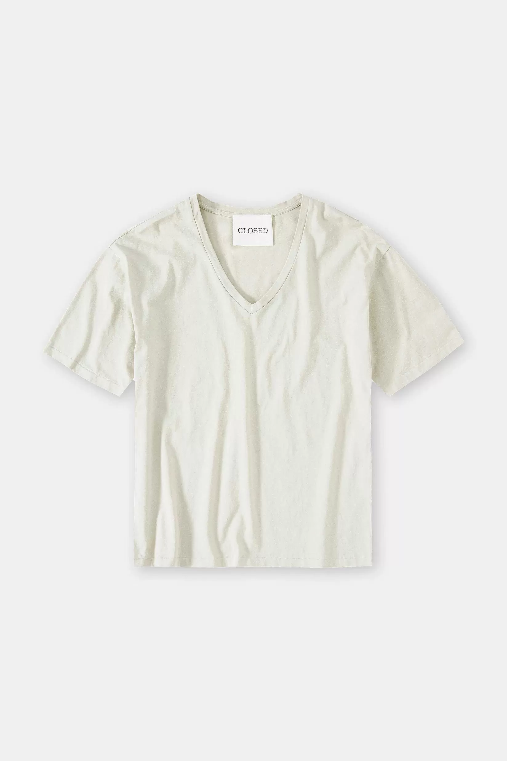 Outlet CLOSED T-Shirt Met V-Hals Aangespoelde Kust