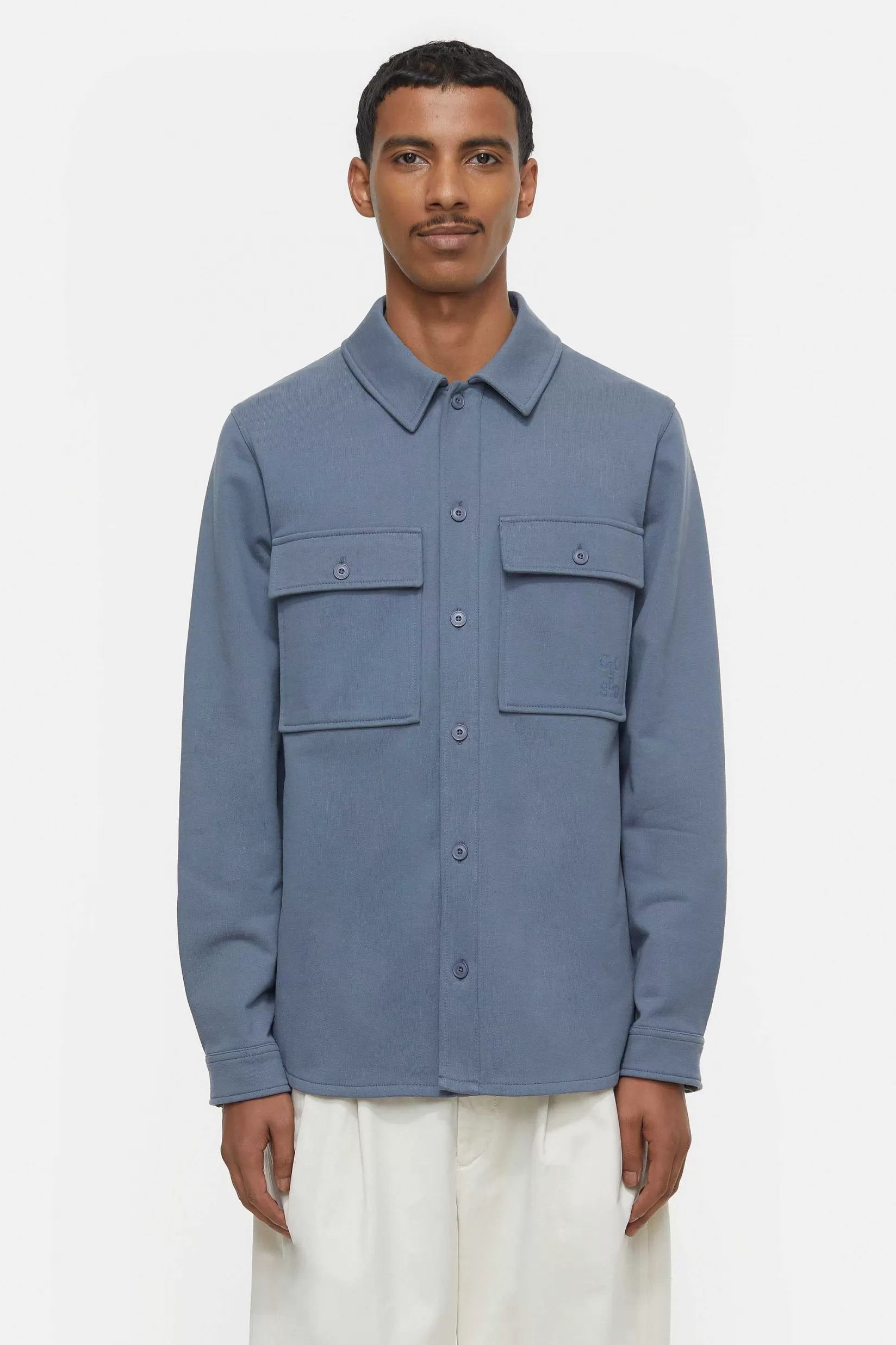 Hot CLOSED Utility-Shirt Blauw Industrieel